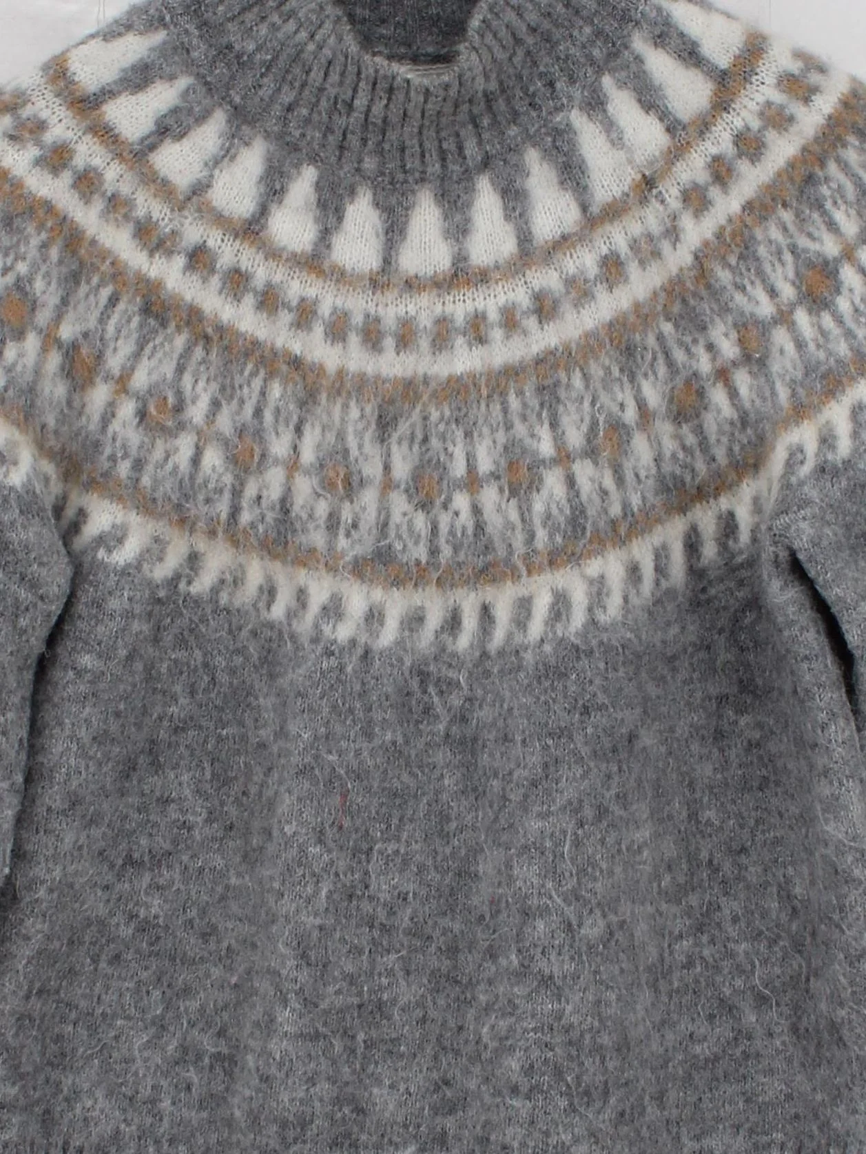 Beaufort & Blake Men's Jumper S Grey Wool with Nylon, Elastane Pullover - Image 3