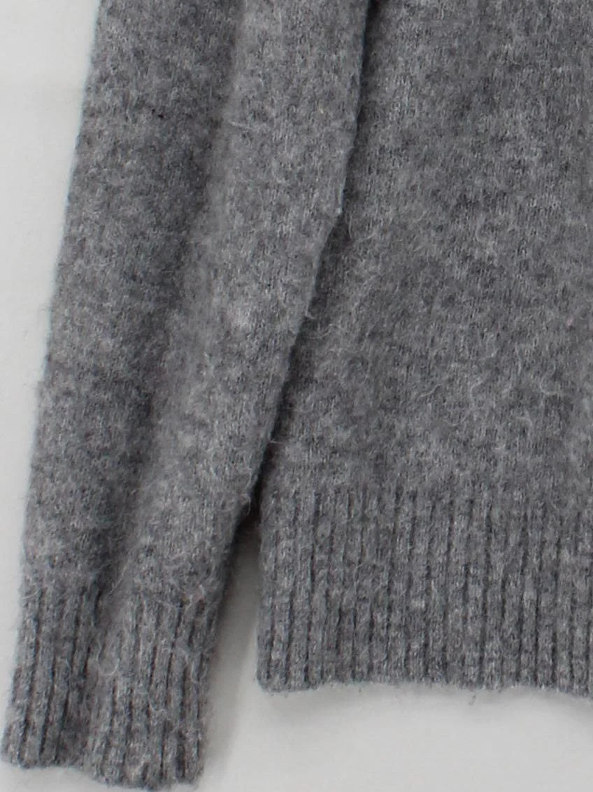 Beaufort & Blake Men's Jumper S Grey Wool with Nylon, Elastane Pullover - Image 4