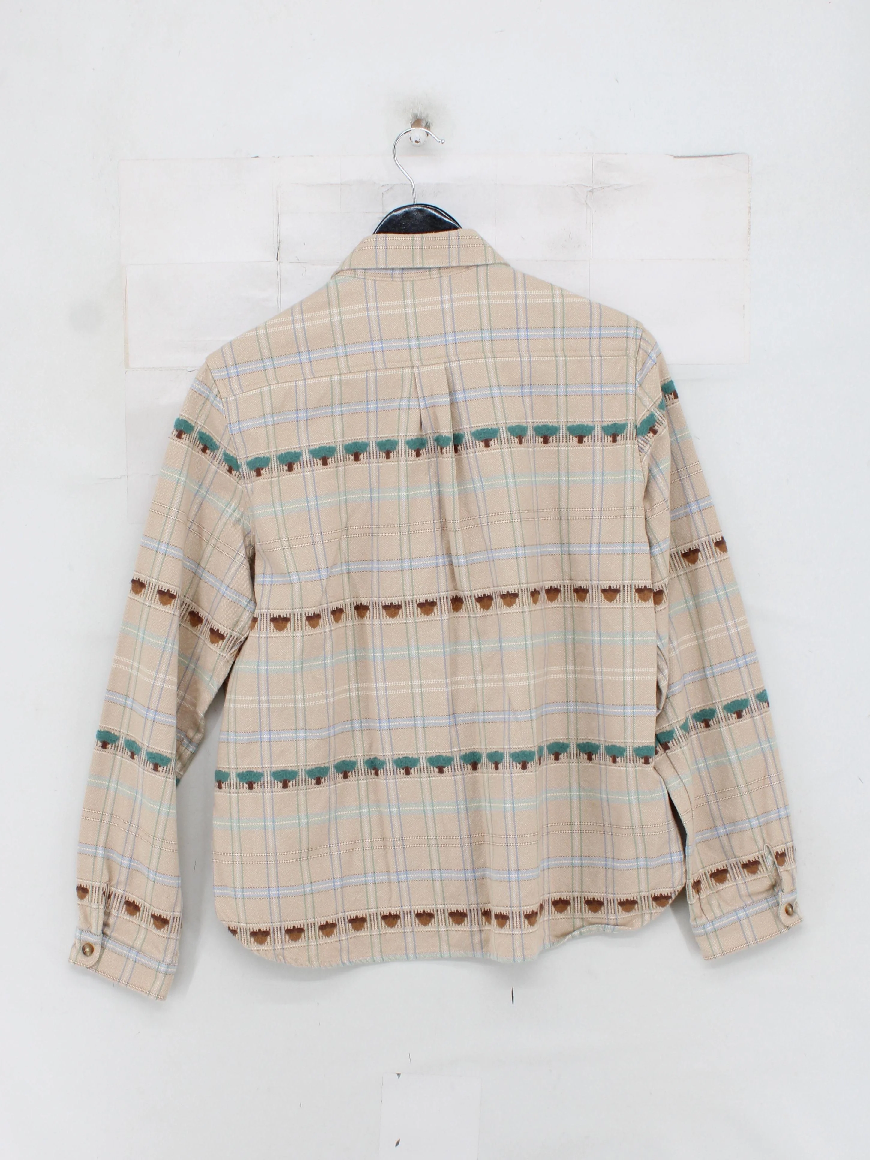 Beaufort & Blake Men's Shirt L Cream Checkered 100% Cotton Basic - Image 2