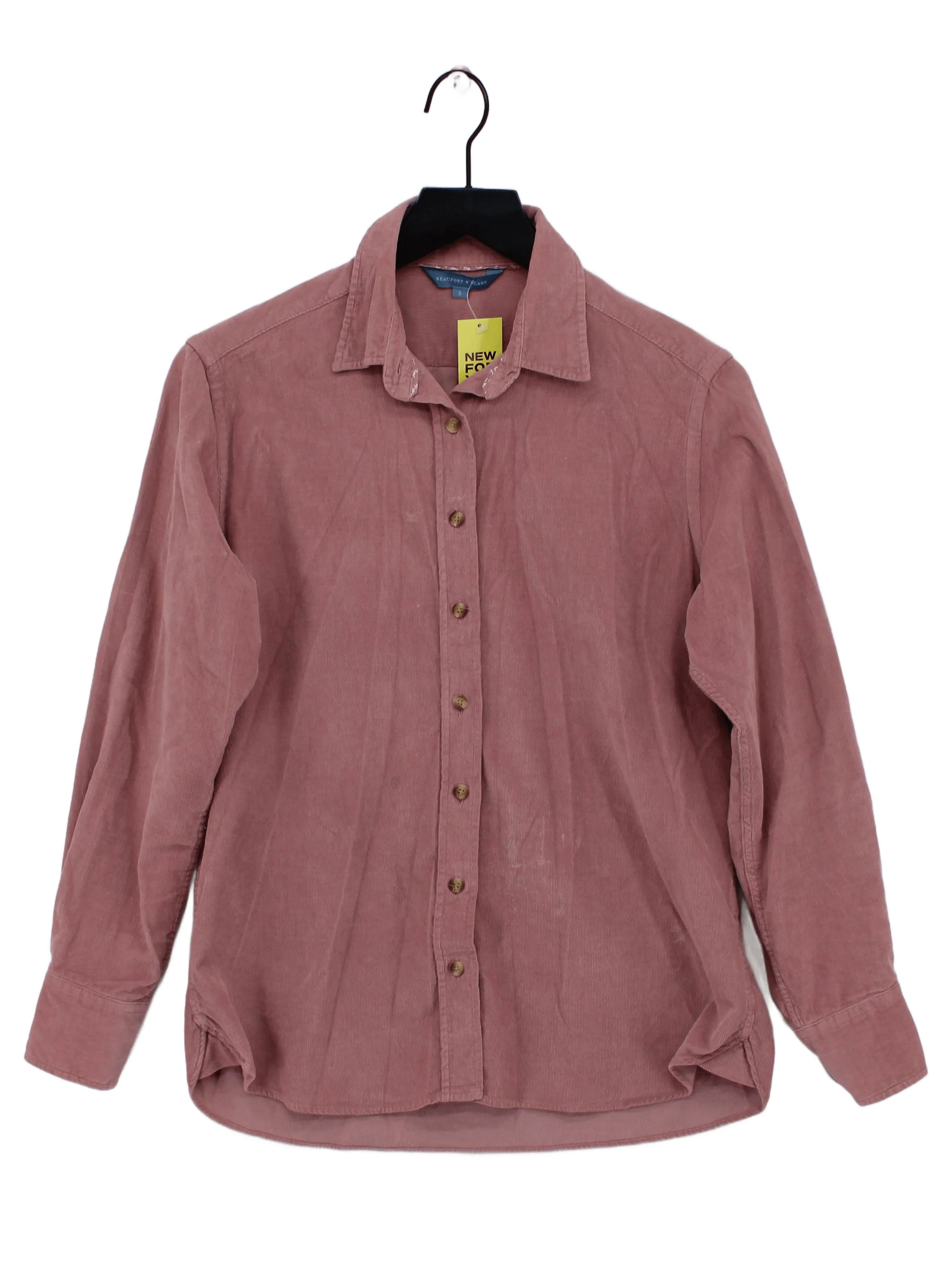 Beaufort & Blake Men's Shirt S Brown 100% Cotton Basic