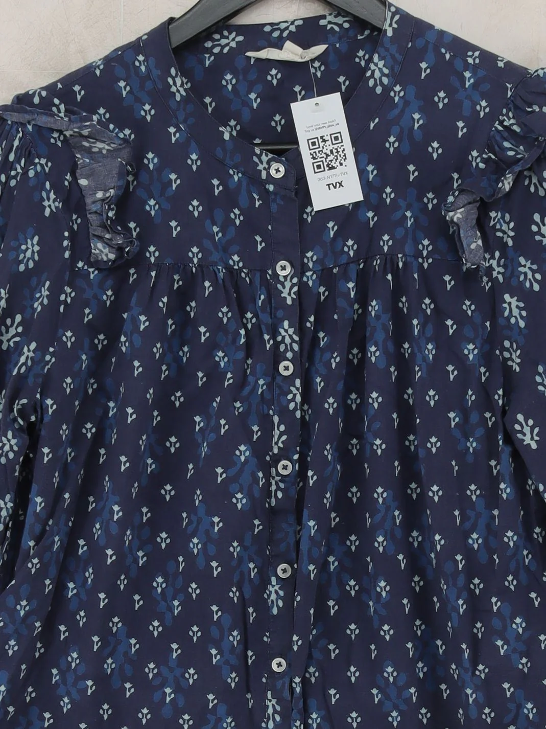 Beaufort & Blake Women's Shirt L Blue 100% Cotton Basic - Image 3