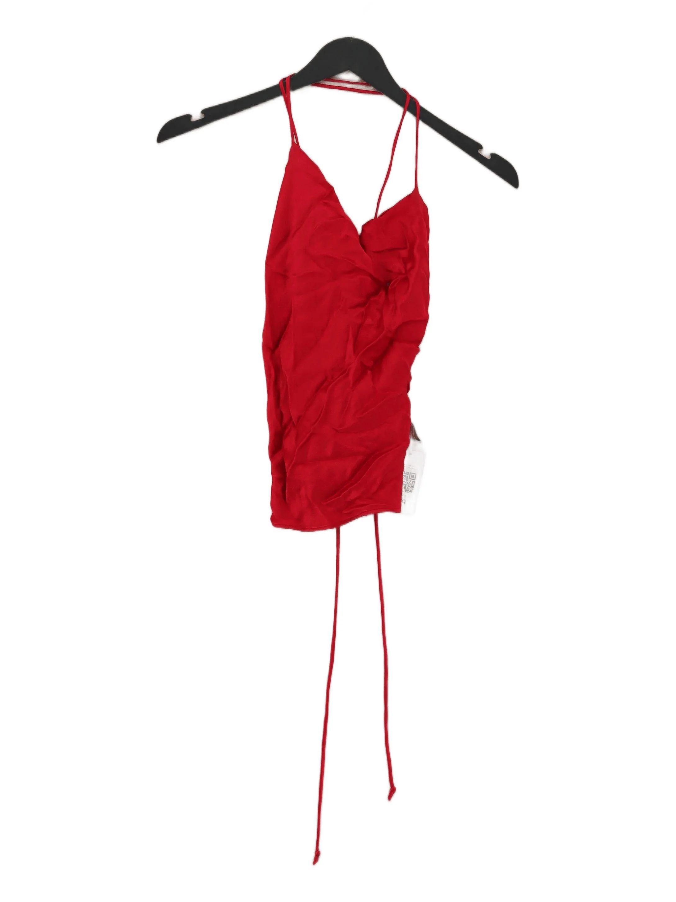 Bec + Bridge Women's Top UK 8 Red 100% Other Sleeveless V-Neck Basic