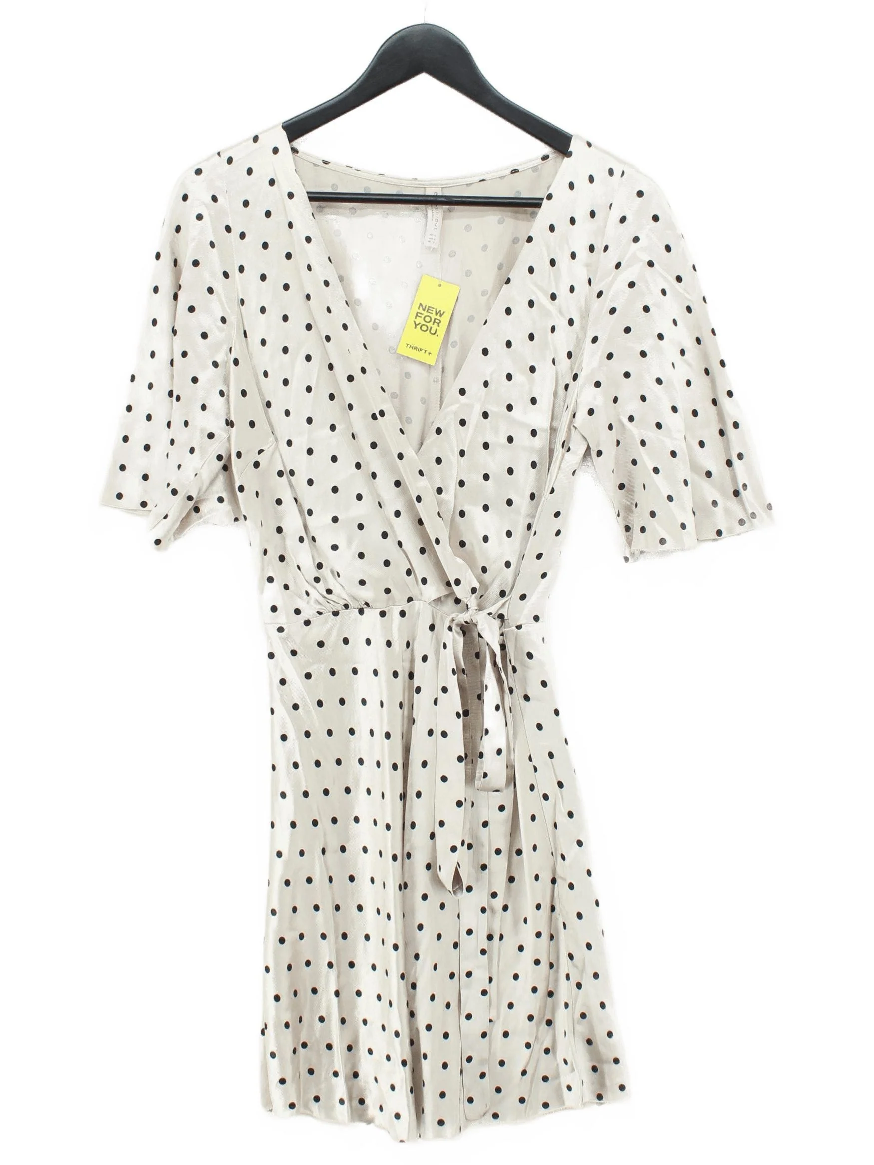 Bec + Bridge Wrap Mini Dress UK8 in Cream