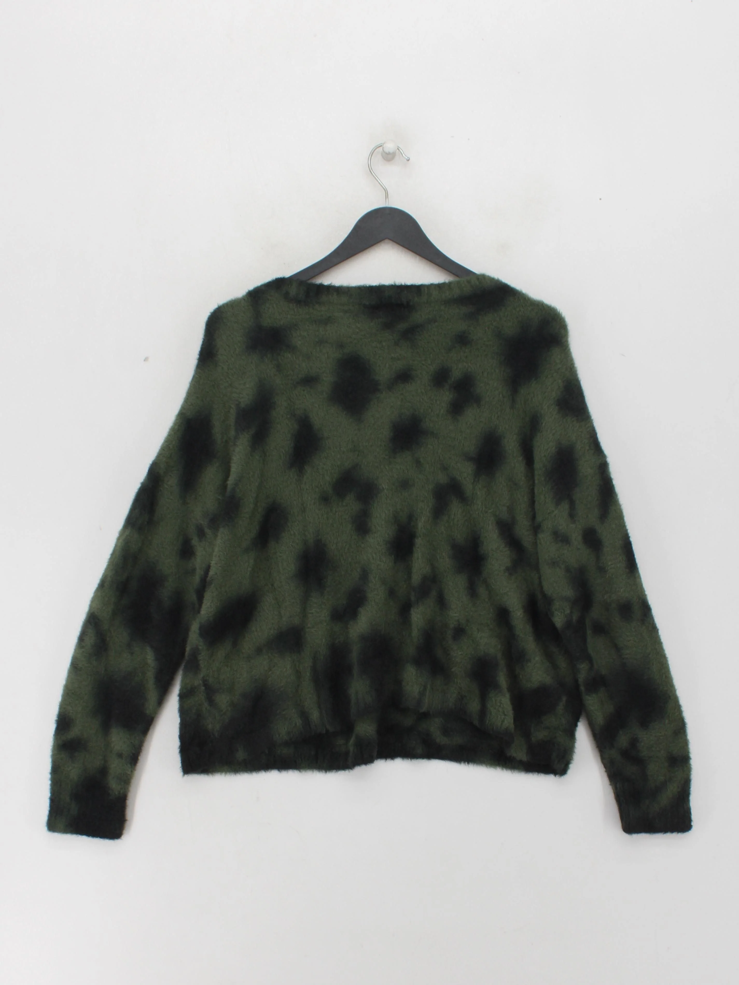 Bella Dahl Women's Jumper M Green Graphic 100% Nylon Round Neck Pullover - Image 2