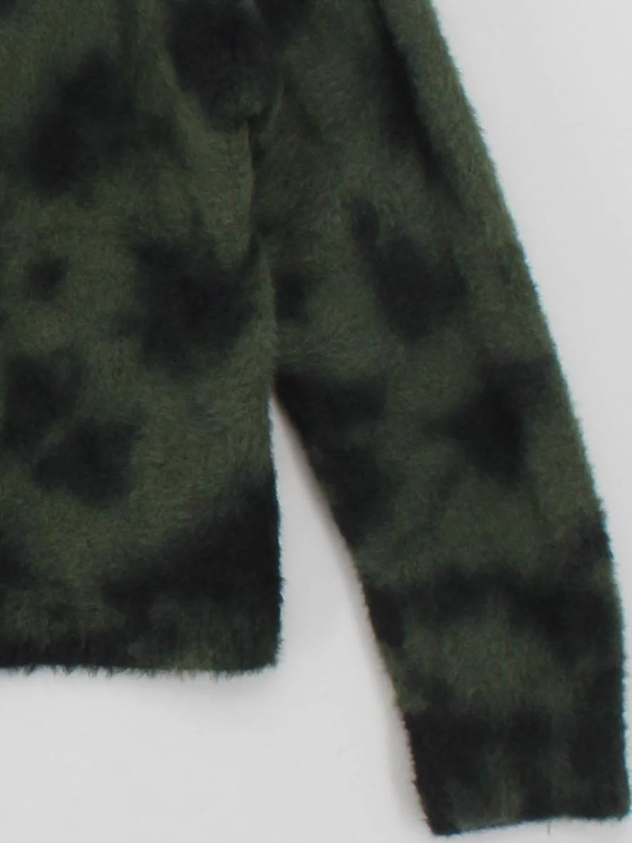 Bella Dahl Women's Jumper M Green Graphic 100% Nylon Round Neck Pullover - Image 4