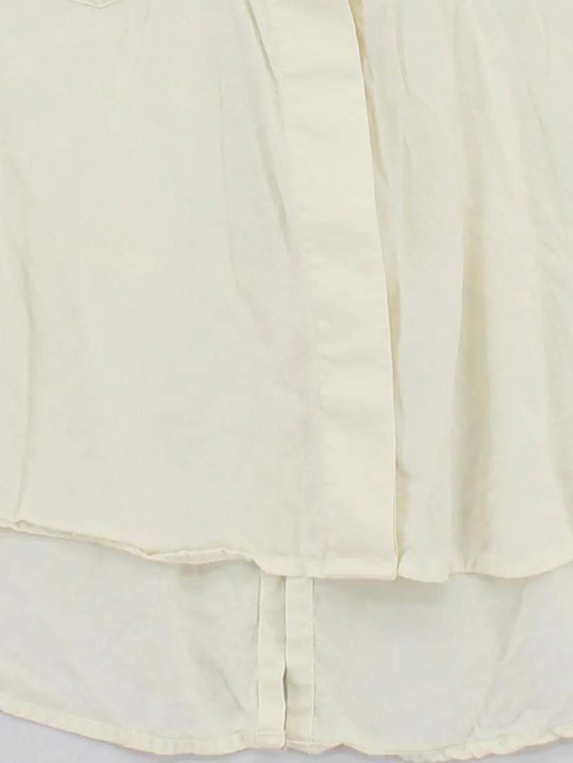 Bella Dahl Women's Shirt XS Cream 100% Lyocell Modal 3/4 Sleeve Collared Basic - Image 4