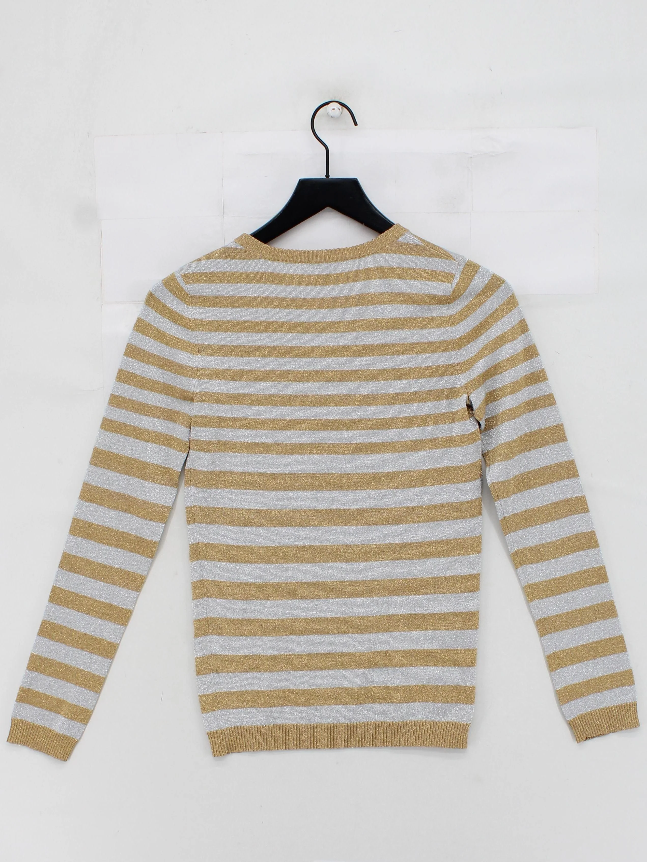 Bella Freud Women's Jumper S Gold Rayon with Other, Nylon Pullover - Image 2