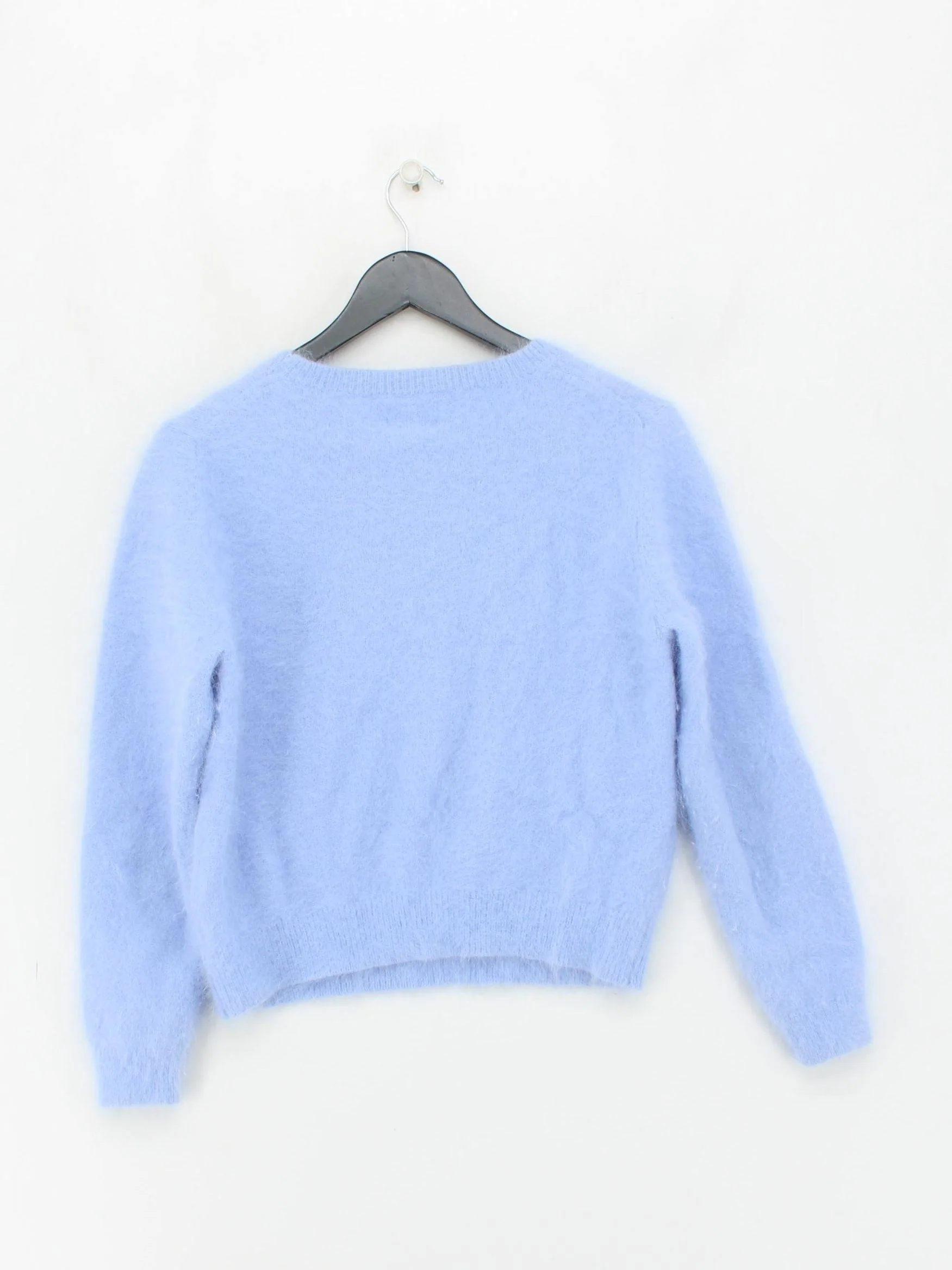 Bellerose Women's Jumper L Blue Angora with Polyamide, Nylon Crew Neck Pullover - Image 2