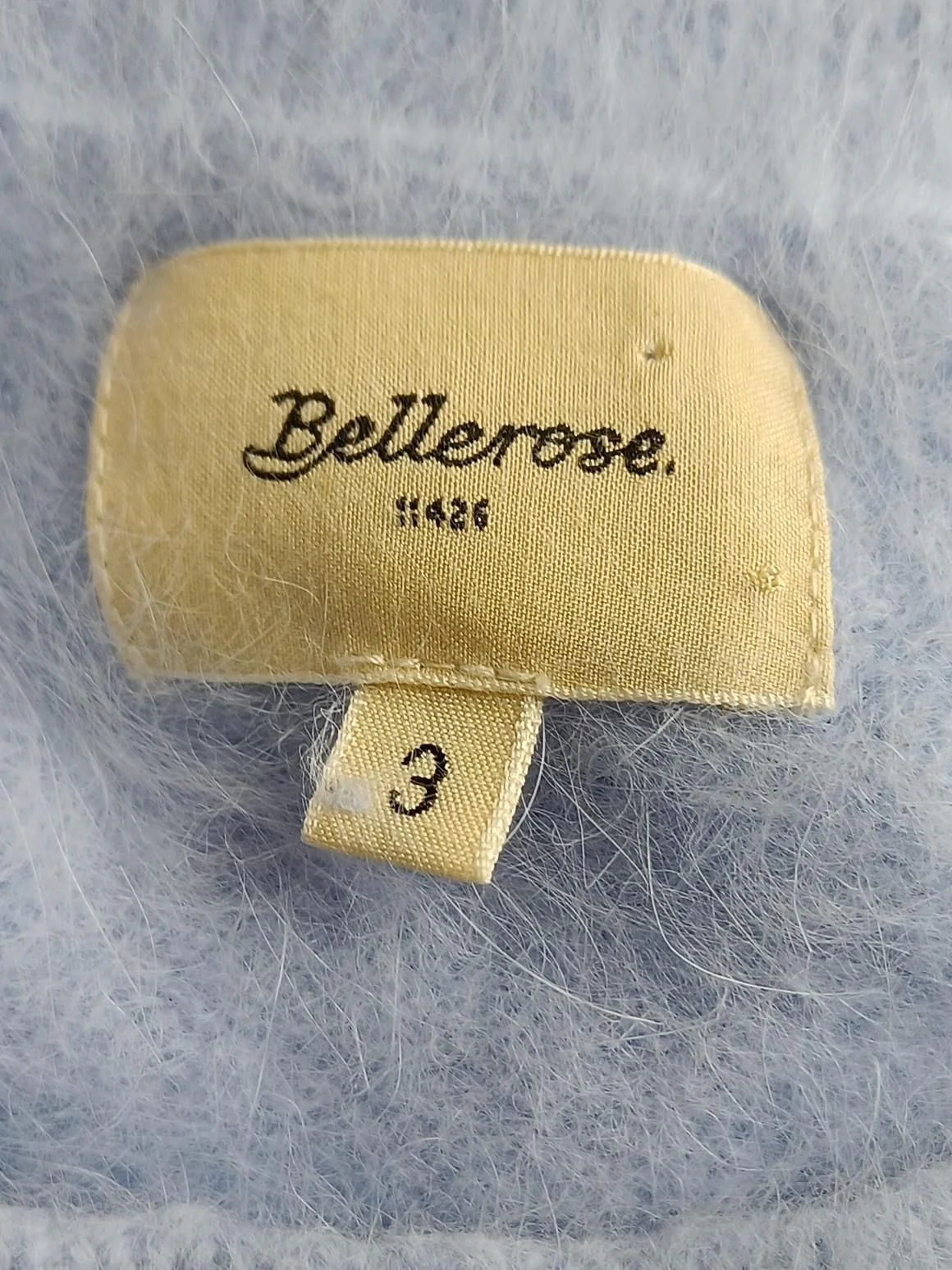 Bellerose Women's Jumper L Blue Angora with Polyamide, Nylon Crew Neck Pullover - Image 5