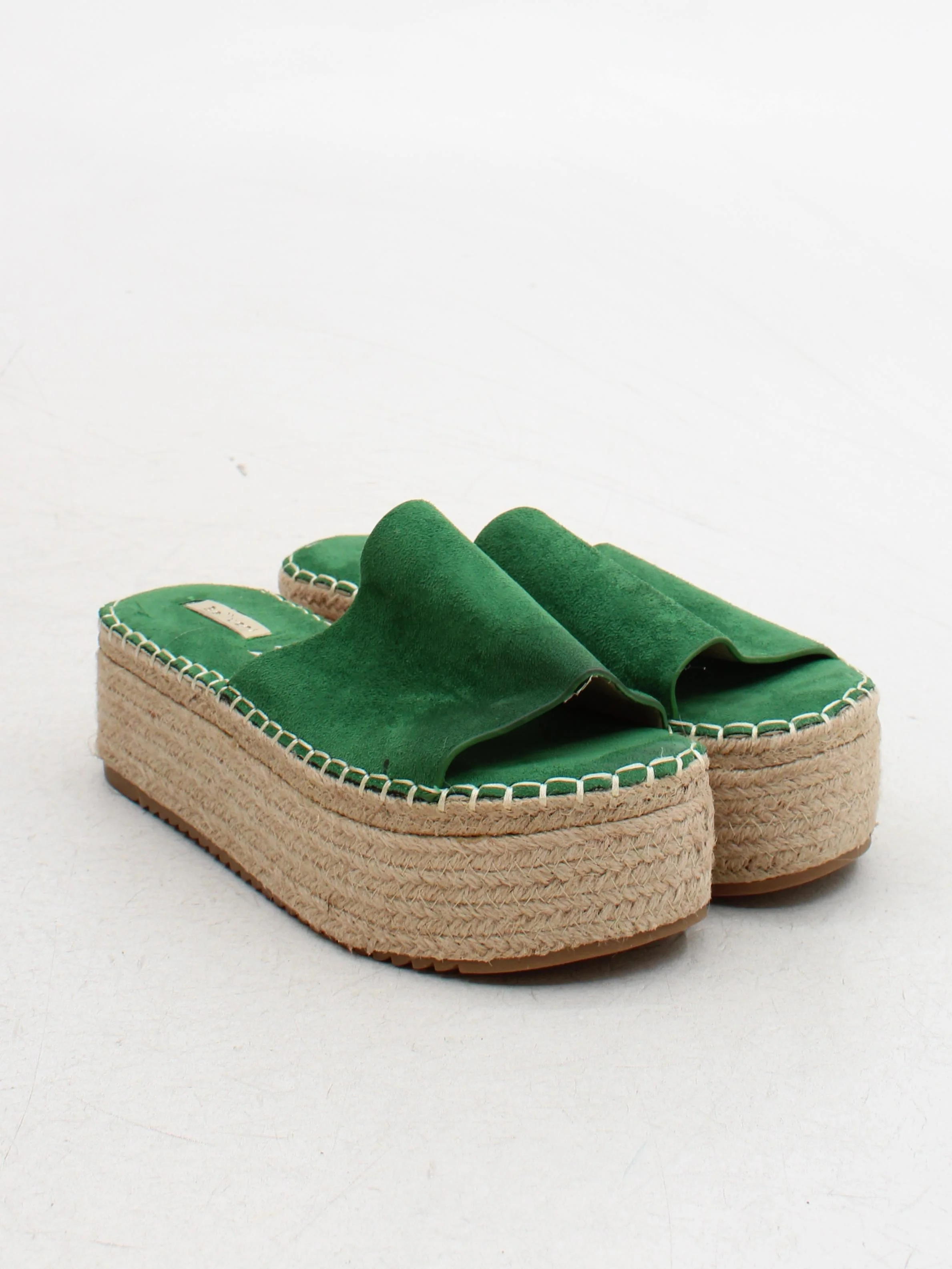 Bellucci Women's Sandals UK 6 Green 100% Suede Slider - Image 4