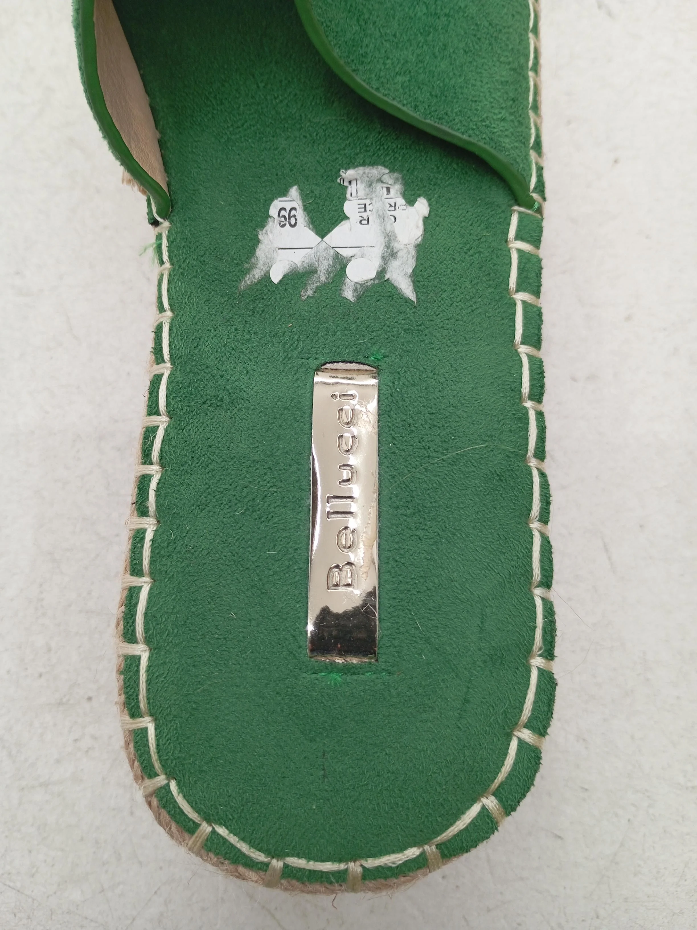 Bellucci Women's Sandals UK 6 Green 100% Suede Slider - Image 6