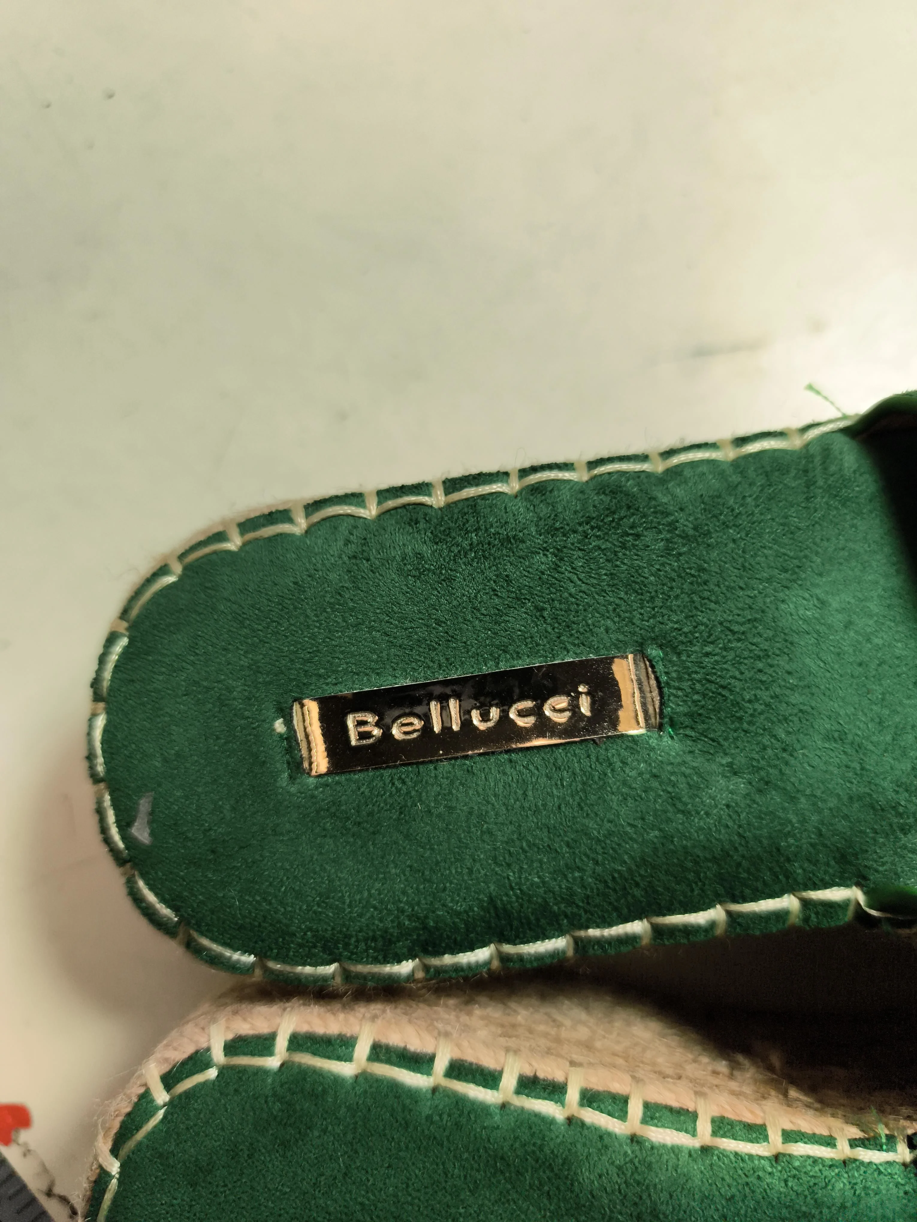 Bellucci Women's Sandals UK 6 Green 100% Suede Slider - Image 8