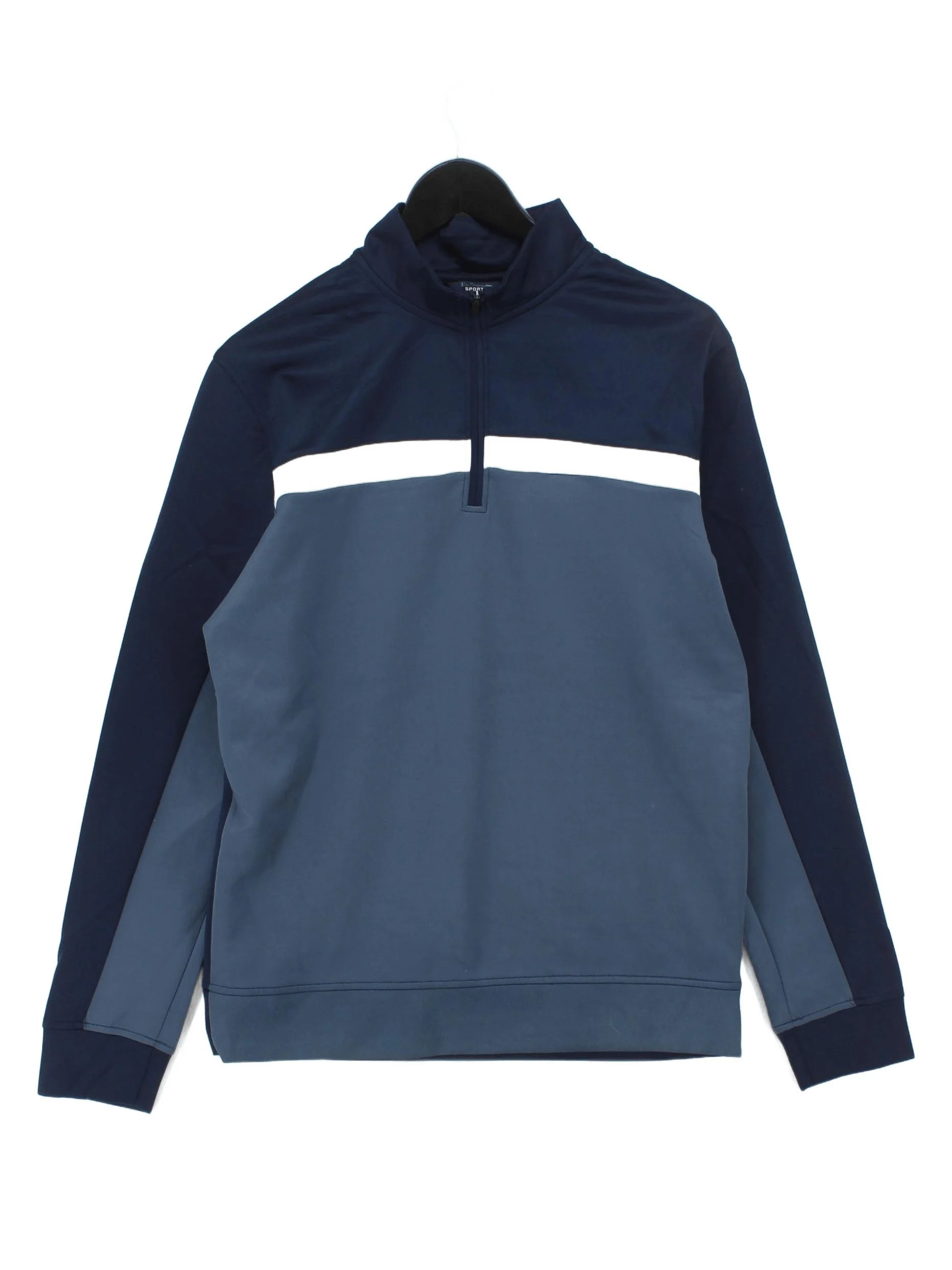 Ben Sherman Men's Hoodie M Blue Polyester with Spandex Pullover