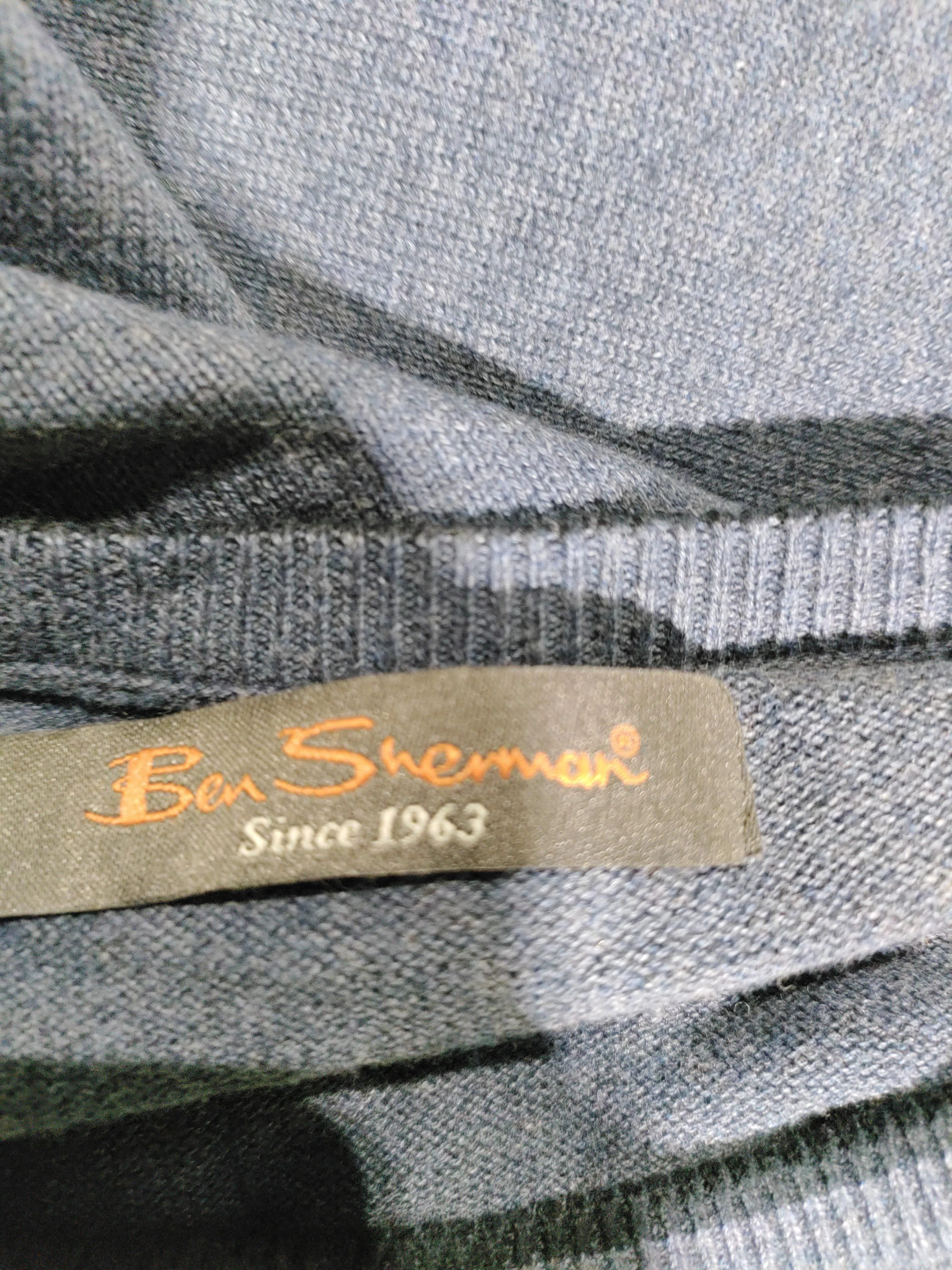 Ben Sherman Men's Jumper M Blue 100% Other Crew Neck Pullover New with tags - Image 5