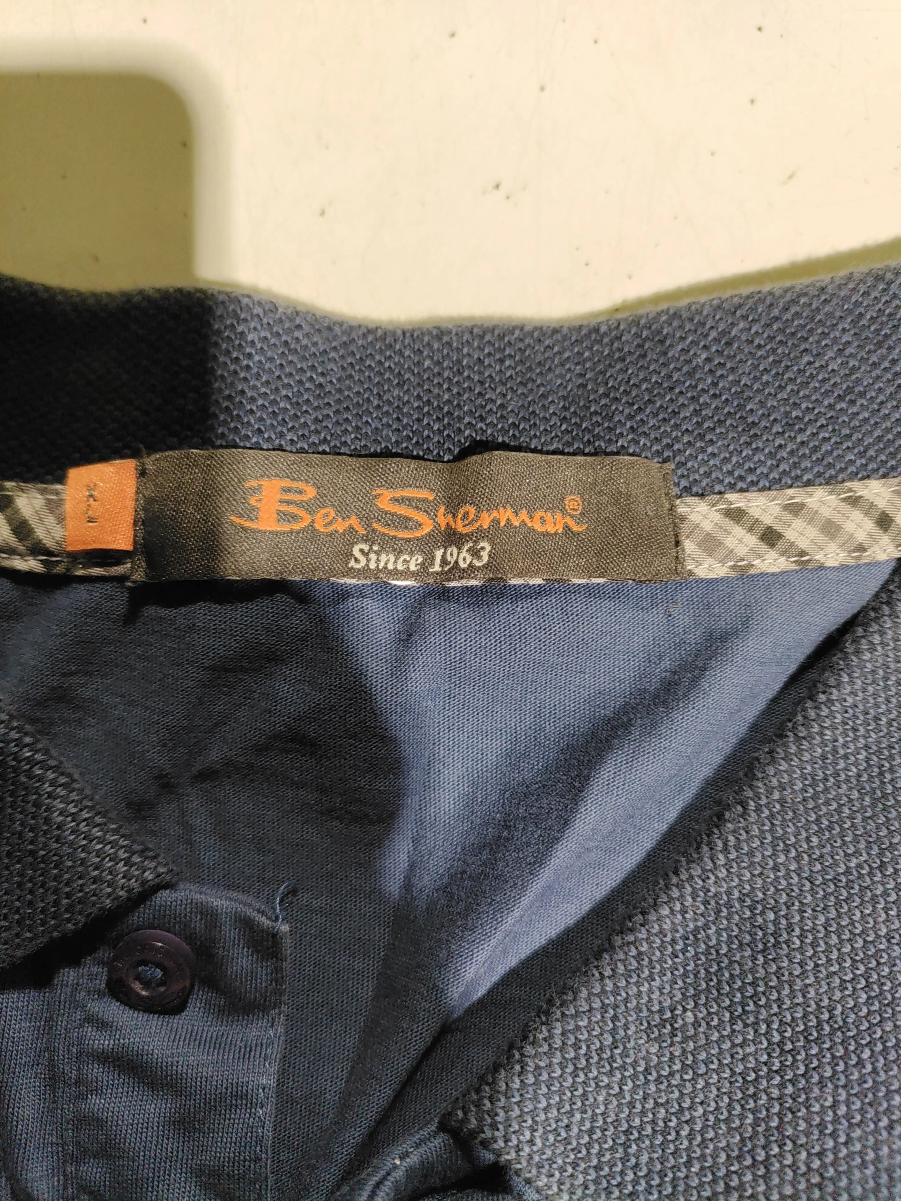 Ben Sherman Men's Polo L Blue 100% Cotton Basic - Image 5