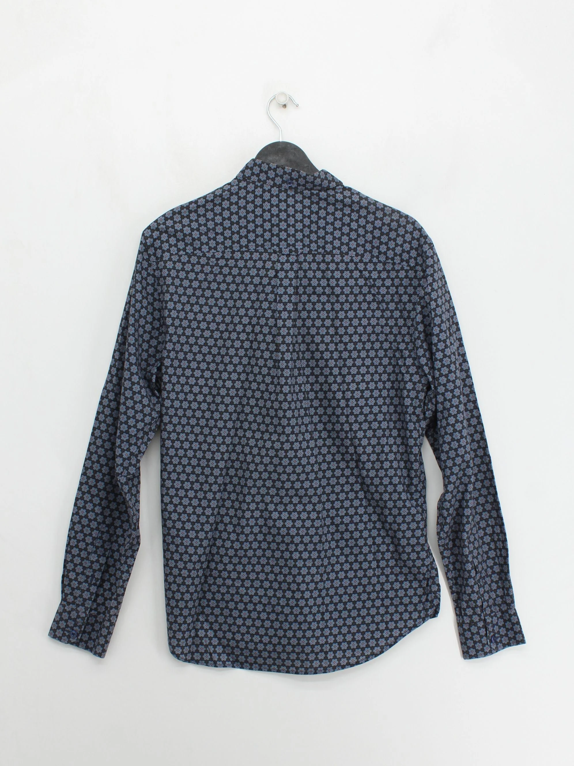 Ben Sherman Men's Shirt M Blue Floral 100% Cotton Basic - Image 2