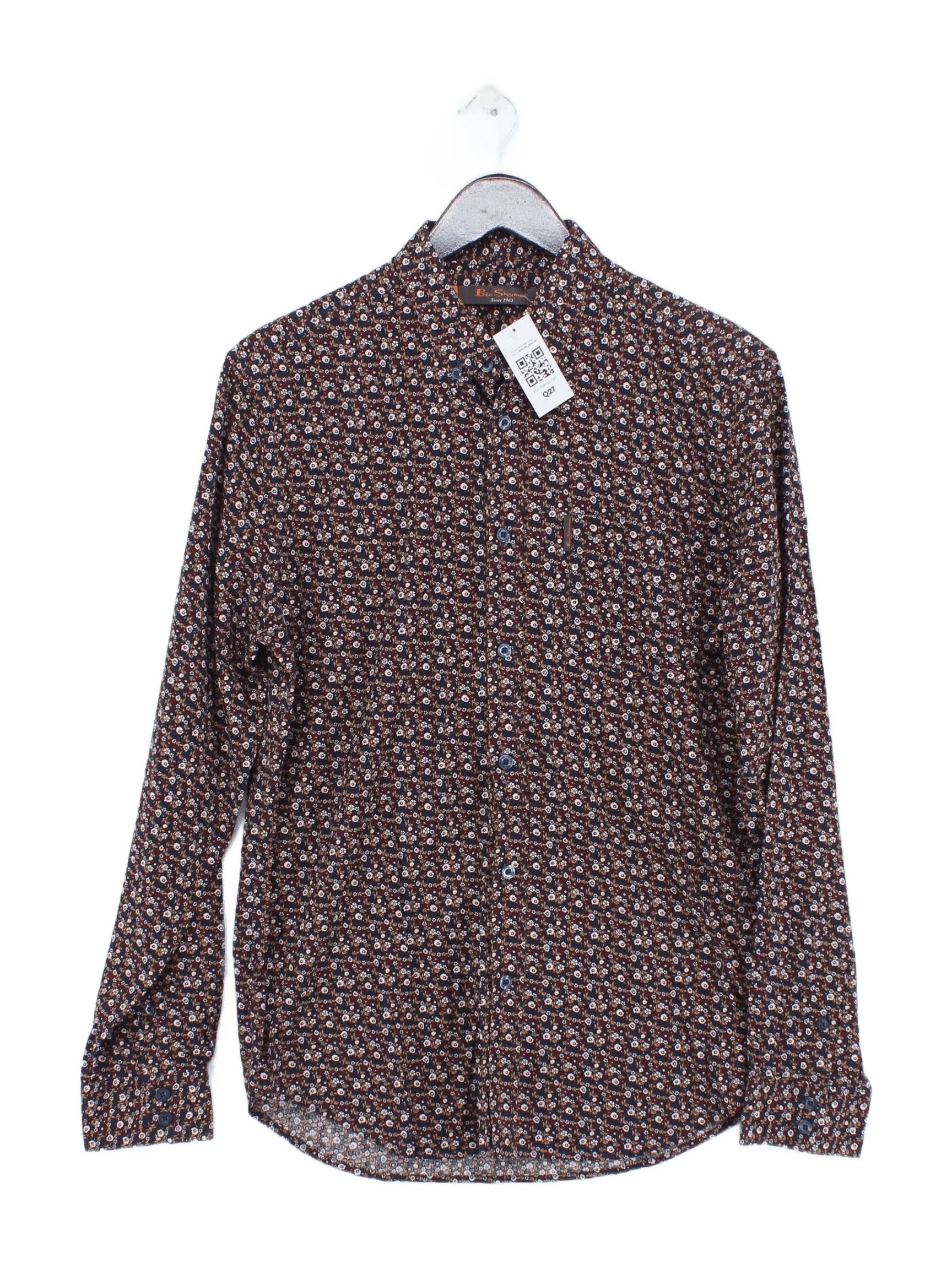 Ben Sherman Men's Shirt M Multi Floral 100% Cotton Basic
