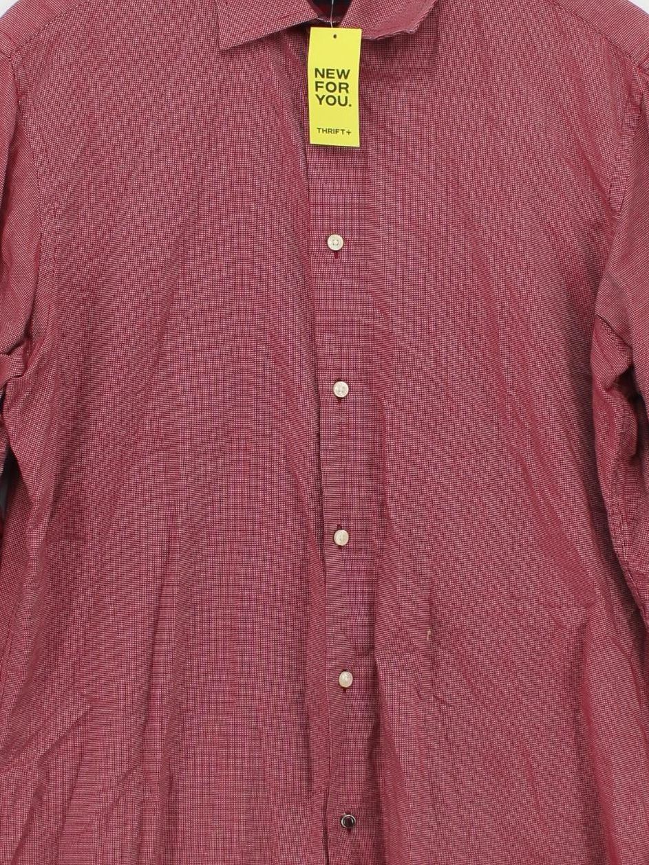 Ben Sherman Men's Shirt M Red Checkered 100% Cotton Basic - Image 3