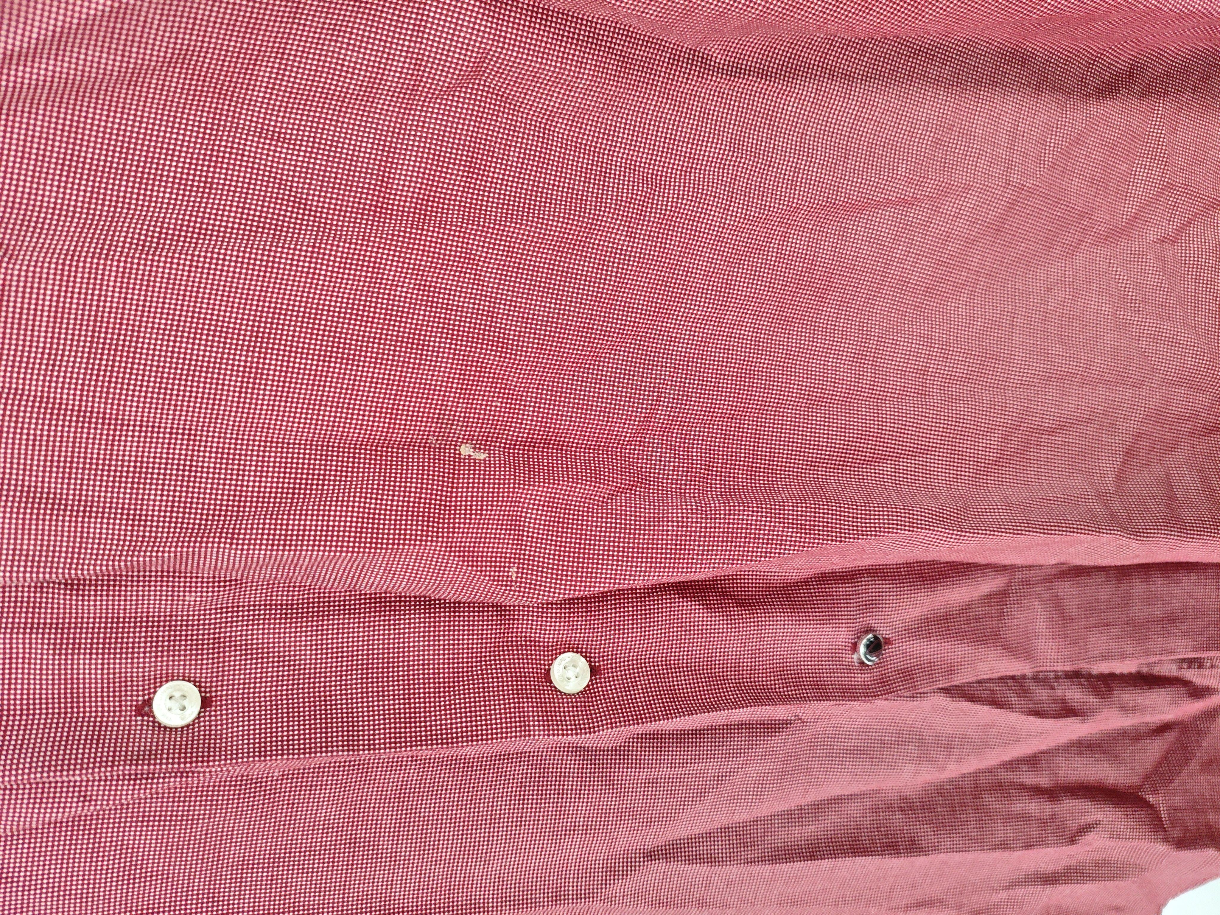 Ben Sherman Men's Shirt M Red Checkered 100% Cotton Basic - Image 5