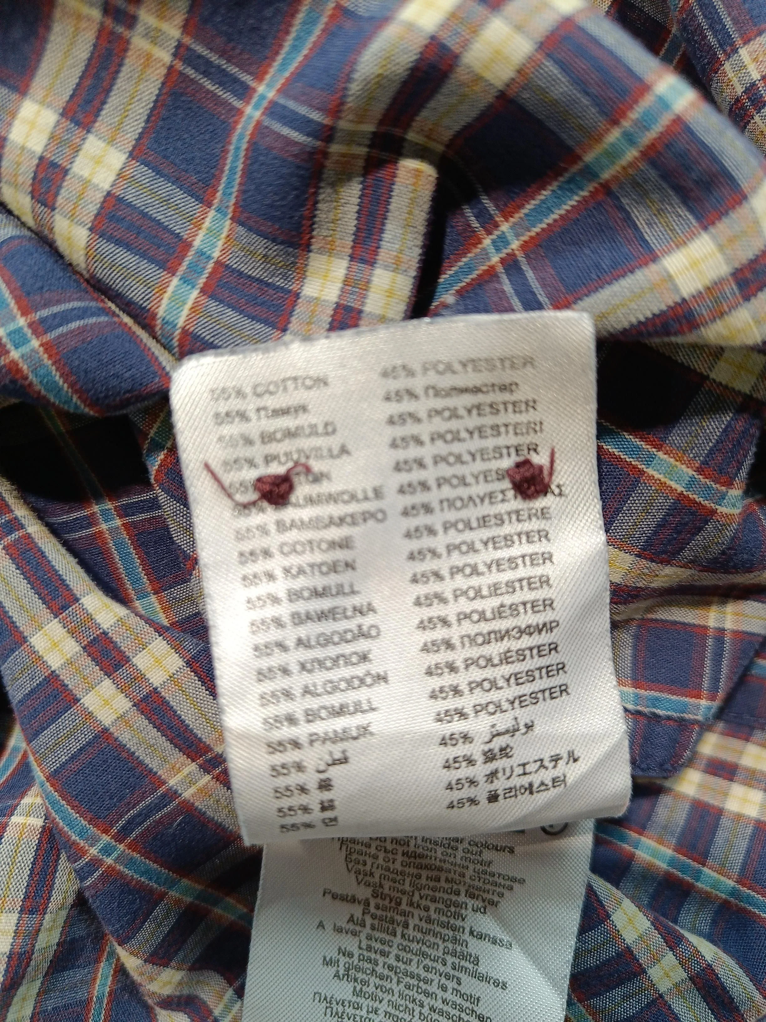 Ben Sherman Men's Shirt XL Blue Checkered Cotton with Polyester Basic - Image 6