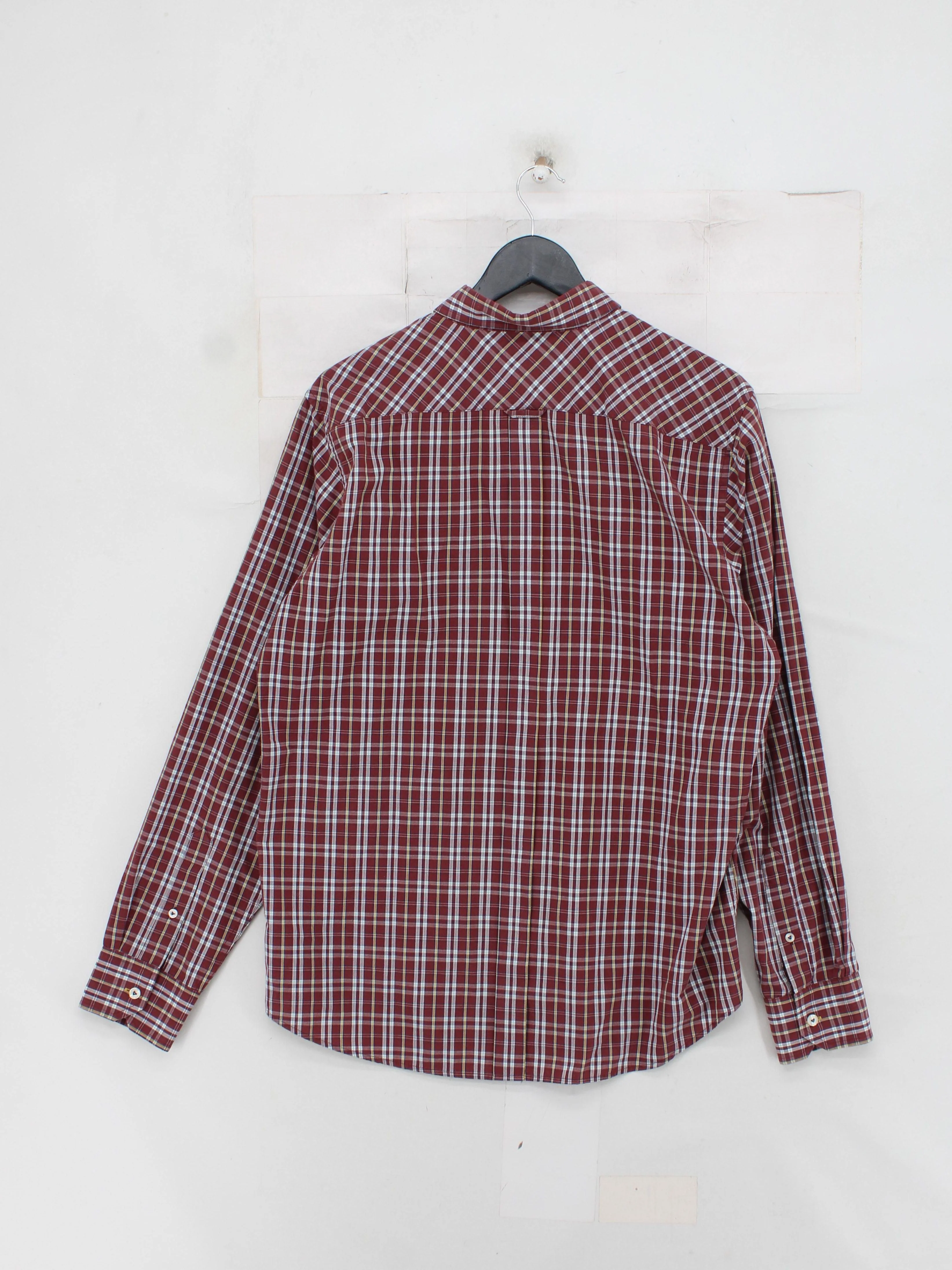 Ben Sherman Men's Shirt XL Red Checkered Cotton with Polyester Basic - Image 2