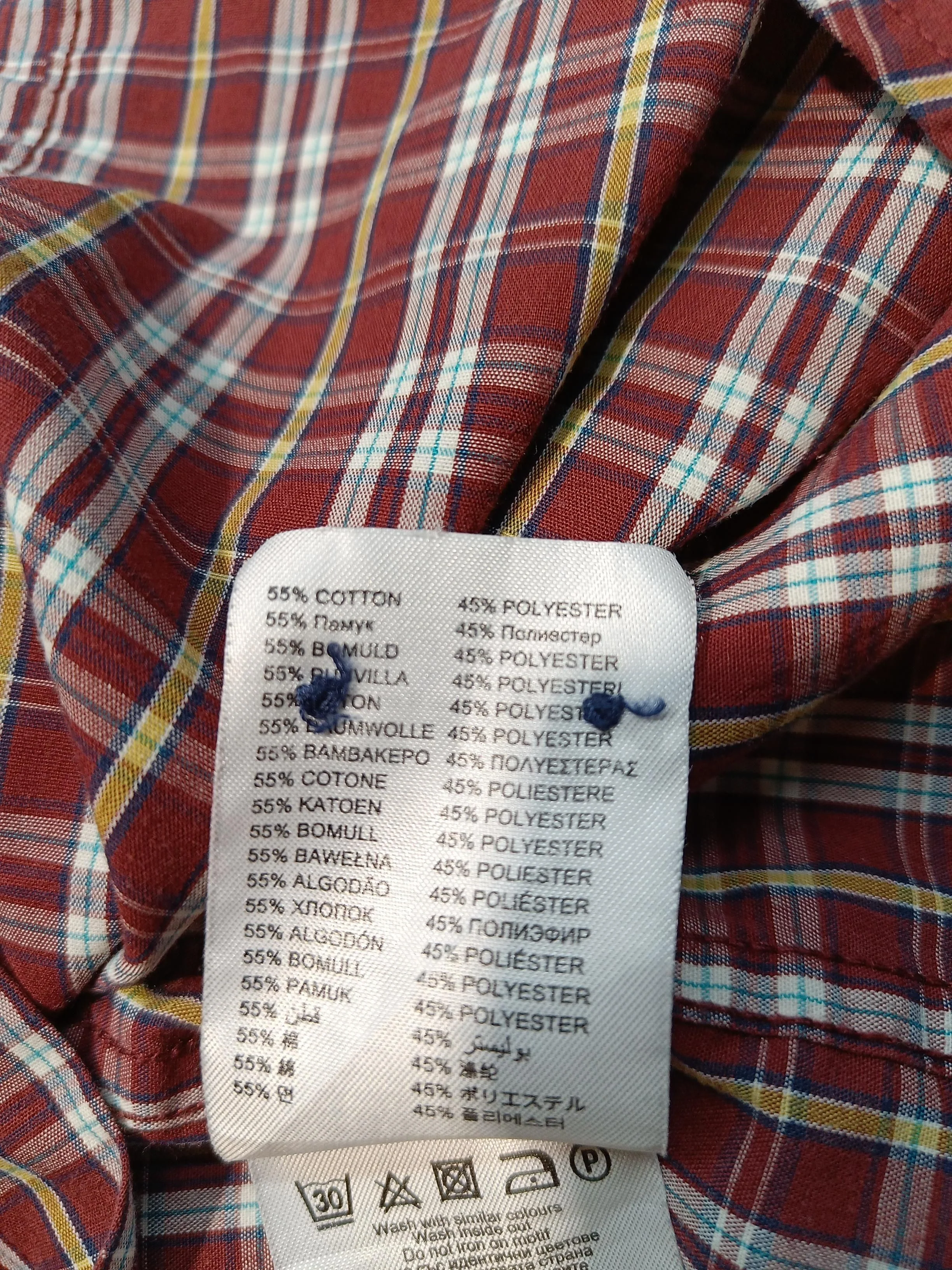 Ben Sherman Men's Shirt XL Red Checkered Cotton with Polyester Basic - Image 6