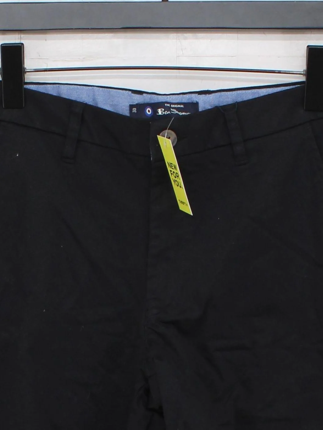 Ben Sherman Men's Shorts W 30 in Black Cotton with Elastane Chino - Image 3
