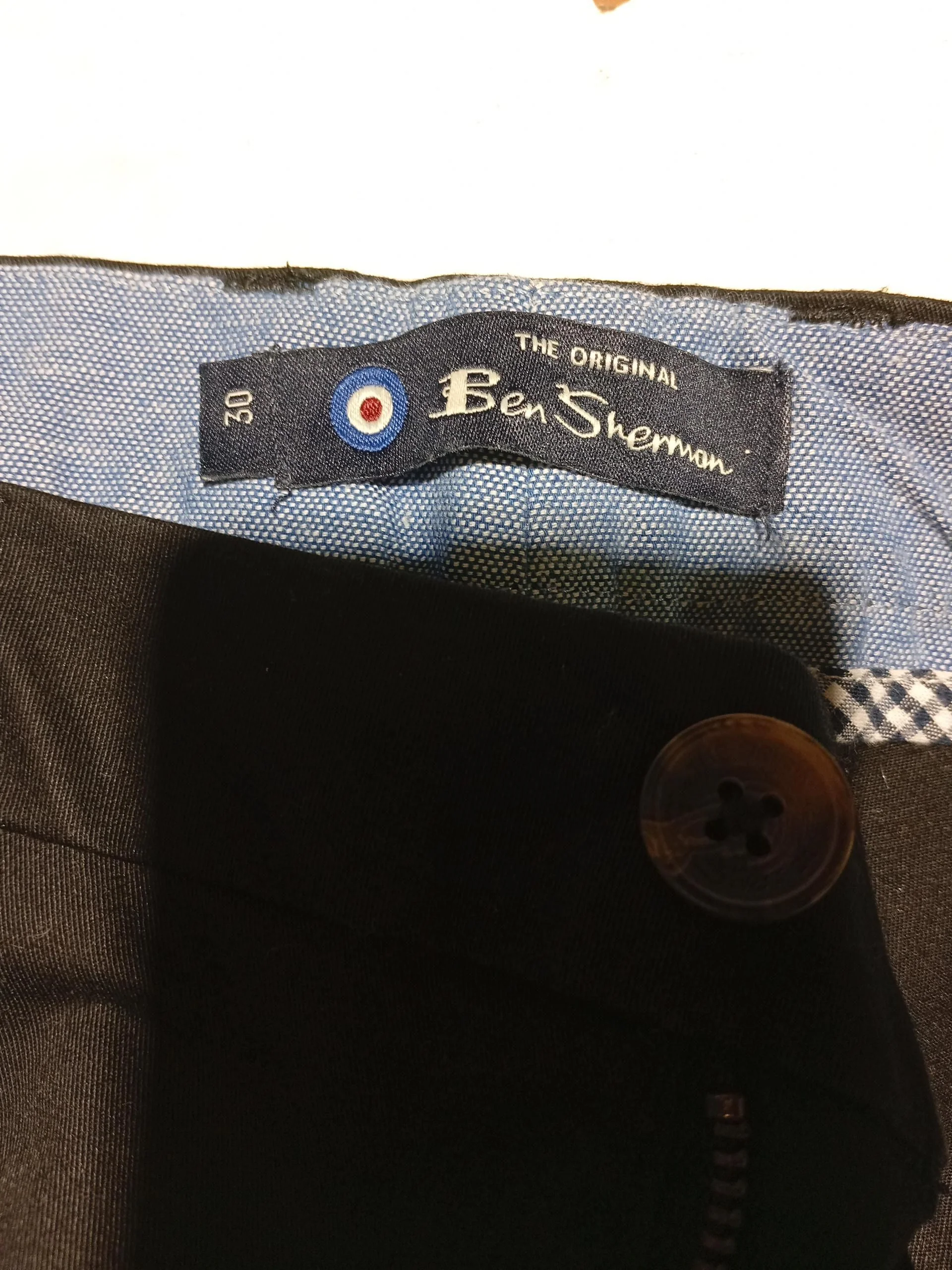 Ben Sherman Men's Shorts W 30 in Black Cotton with Elastane Chino - Image 5