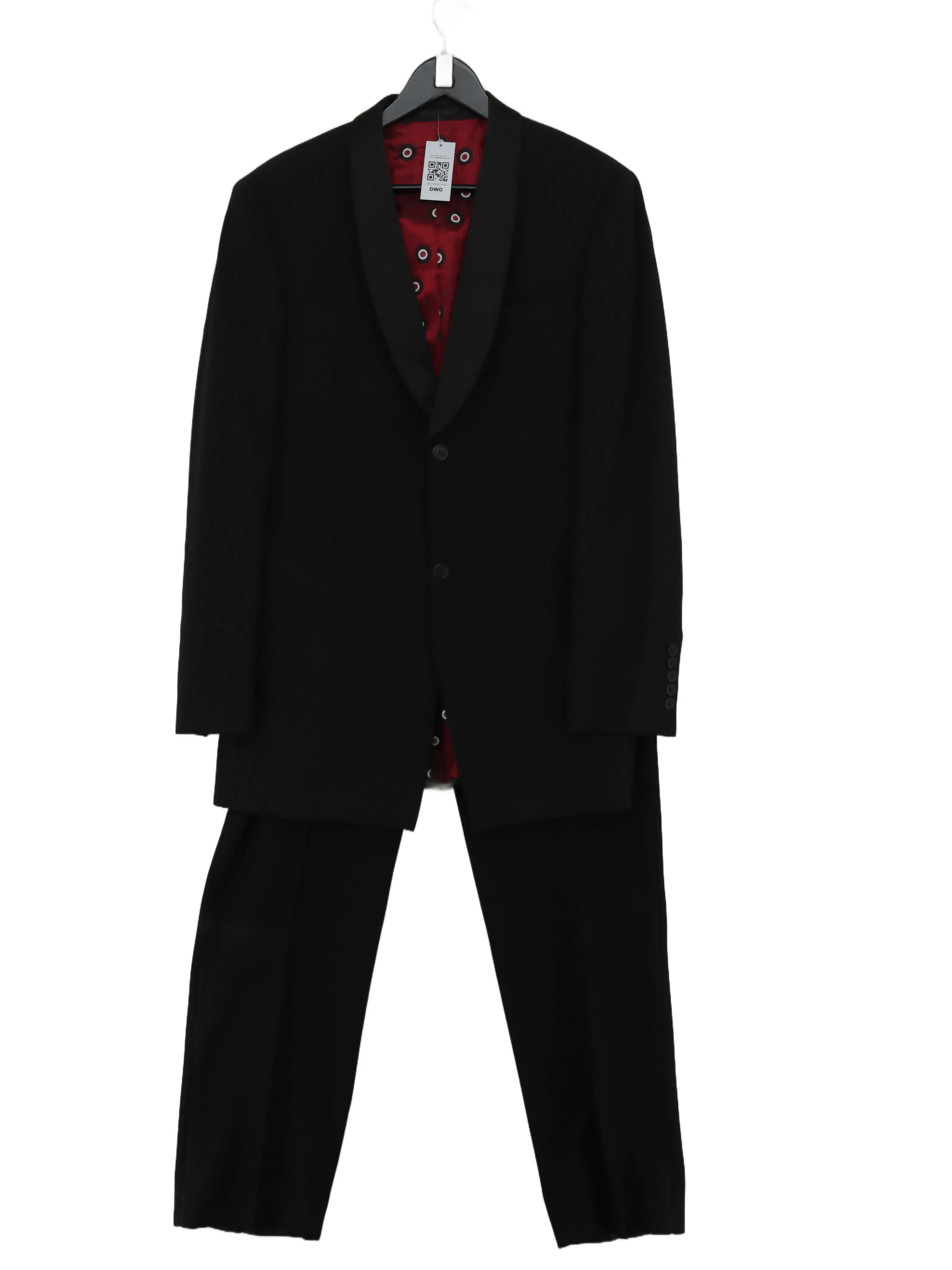Ben Sherman Men's Two Piece Suit Chest: 40 in Black Polyester