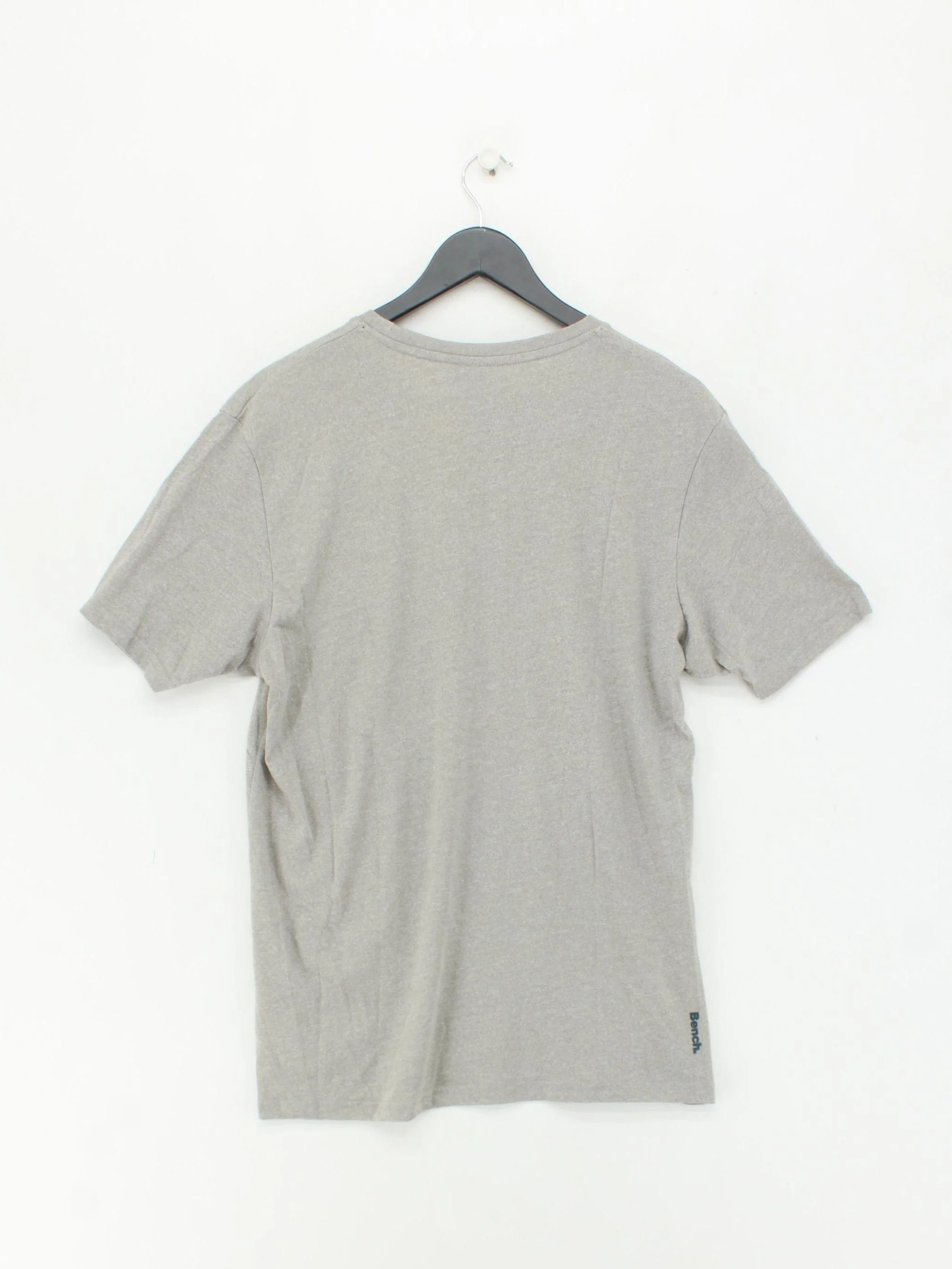 Bench Men's T-Shirt L Grey Graphic Cotton with Polyester Basic - Image 2