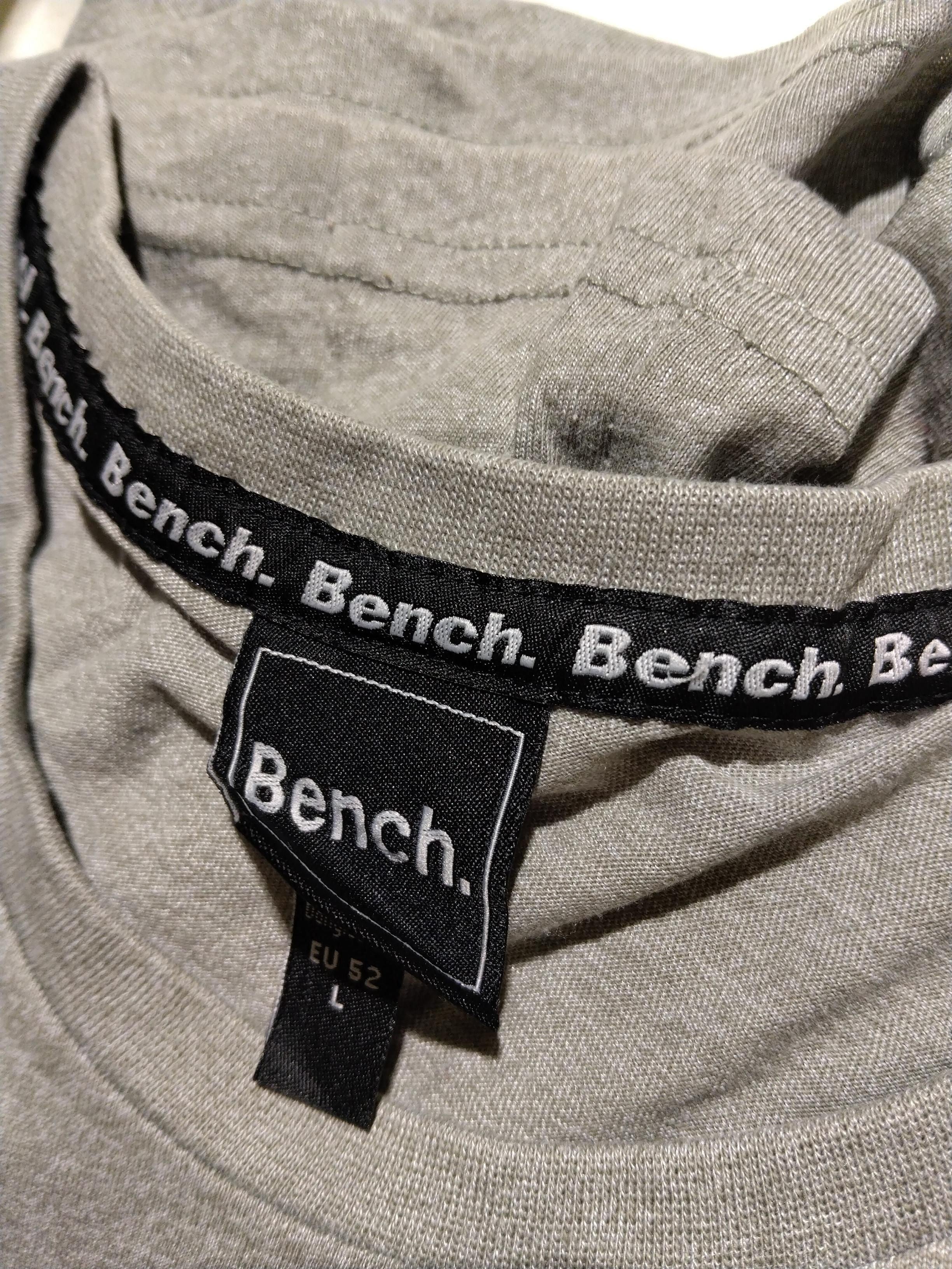Bench Men's T-Shirt L Grey Graphic Cotton with Polyester Basic - Image 5