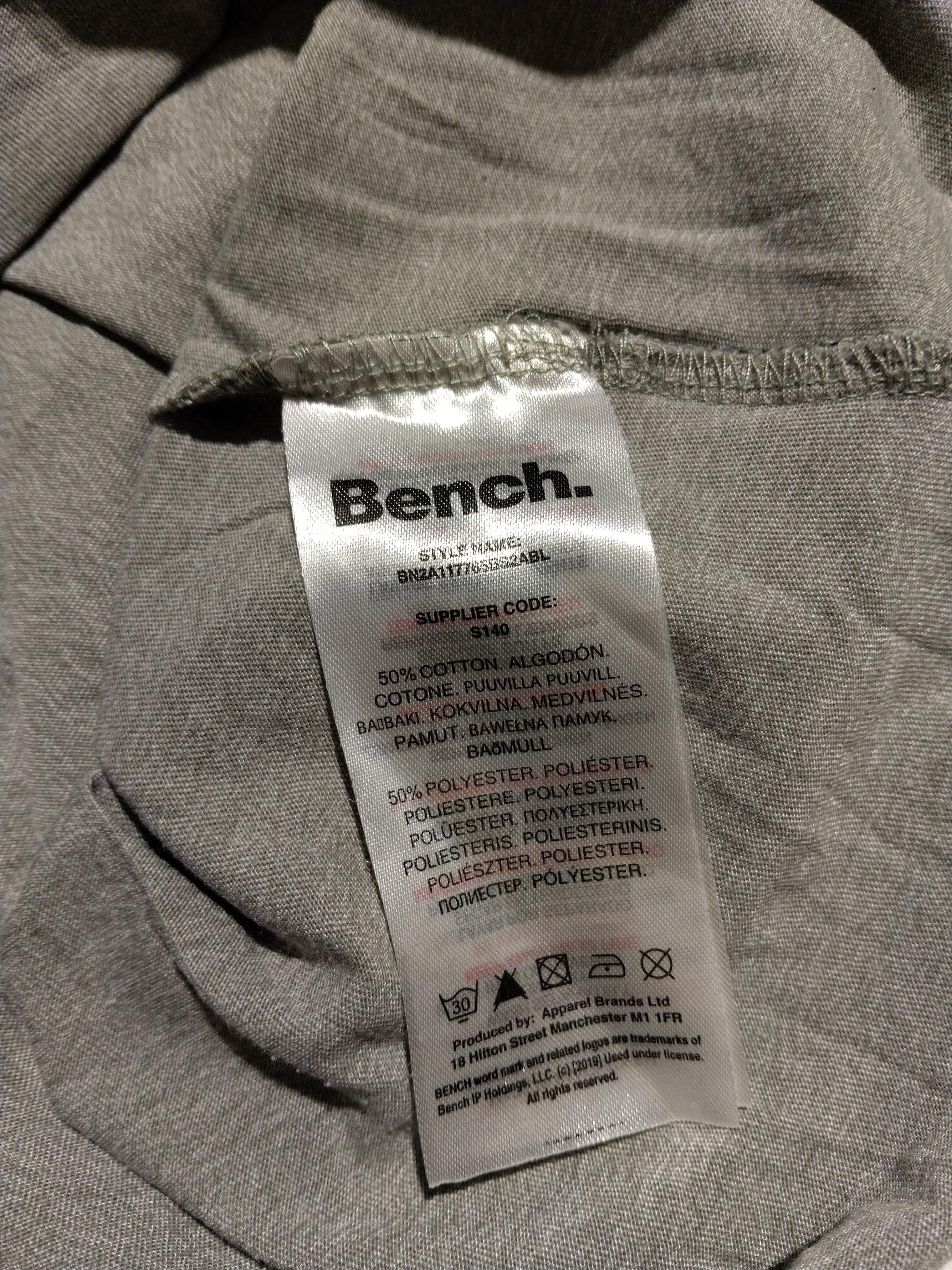 Bench Men's T-Shirt L Grey Graphic Cotton with Polyester Basic - Image 6