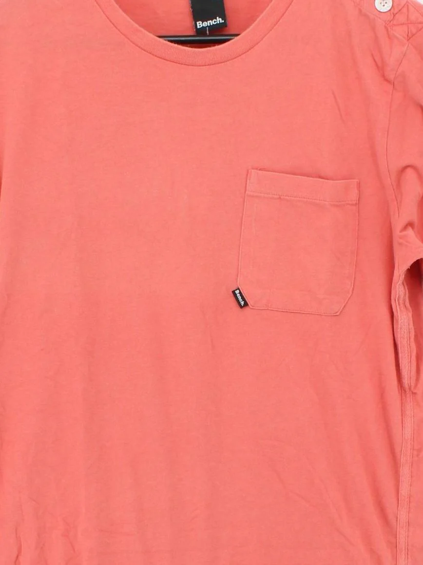 Bench Men's T-Shirt M Pink 100% Cotton Basic - Image 3