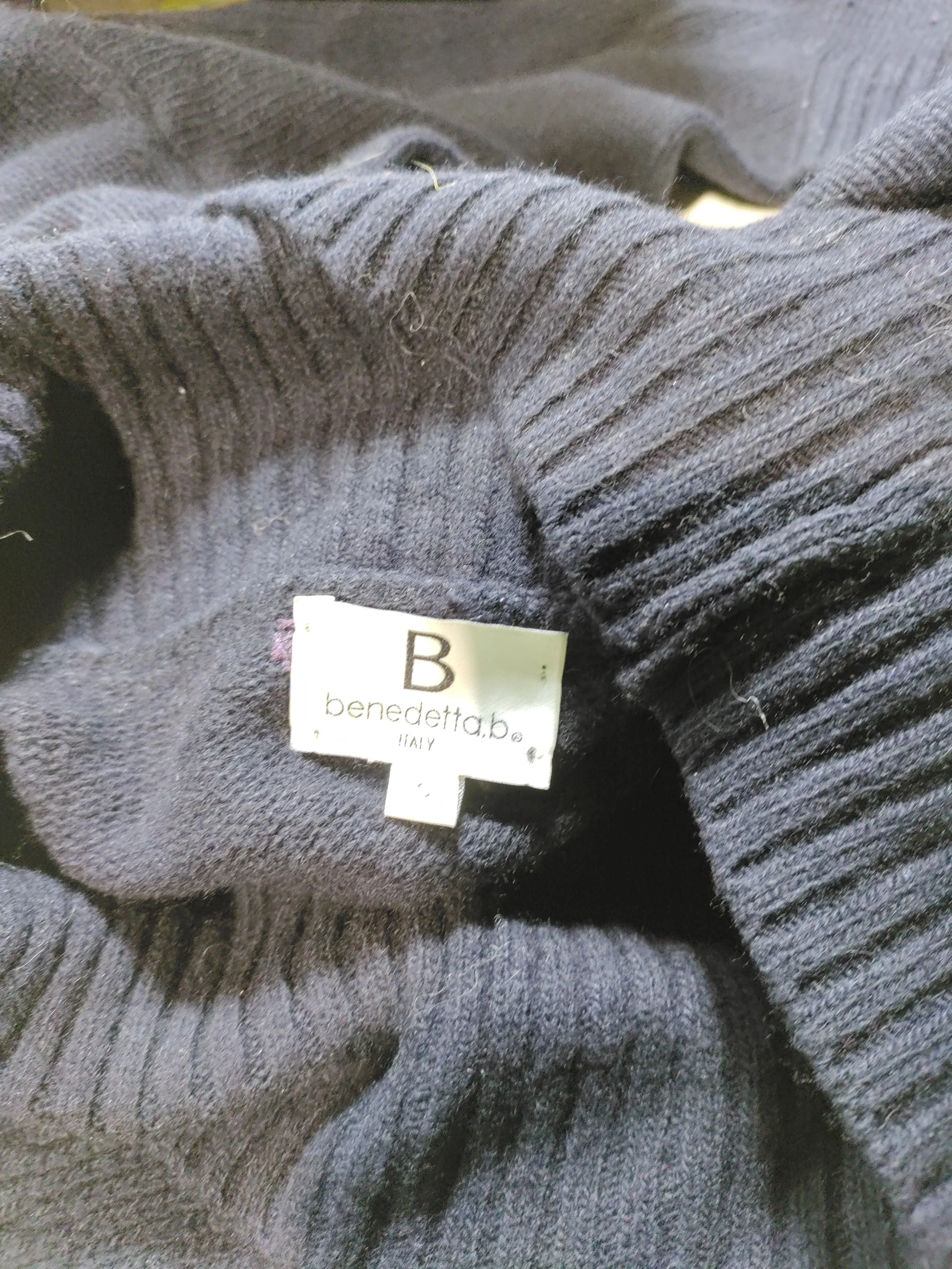 Benedetta B. Women's Jumper S Blue Wool with Viscose, Nylon, Cashmere Pullover - Image 6