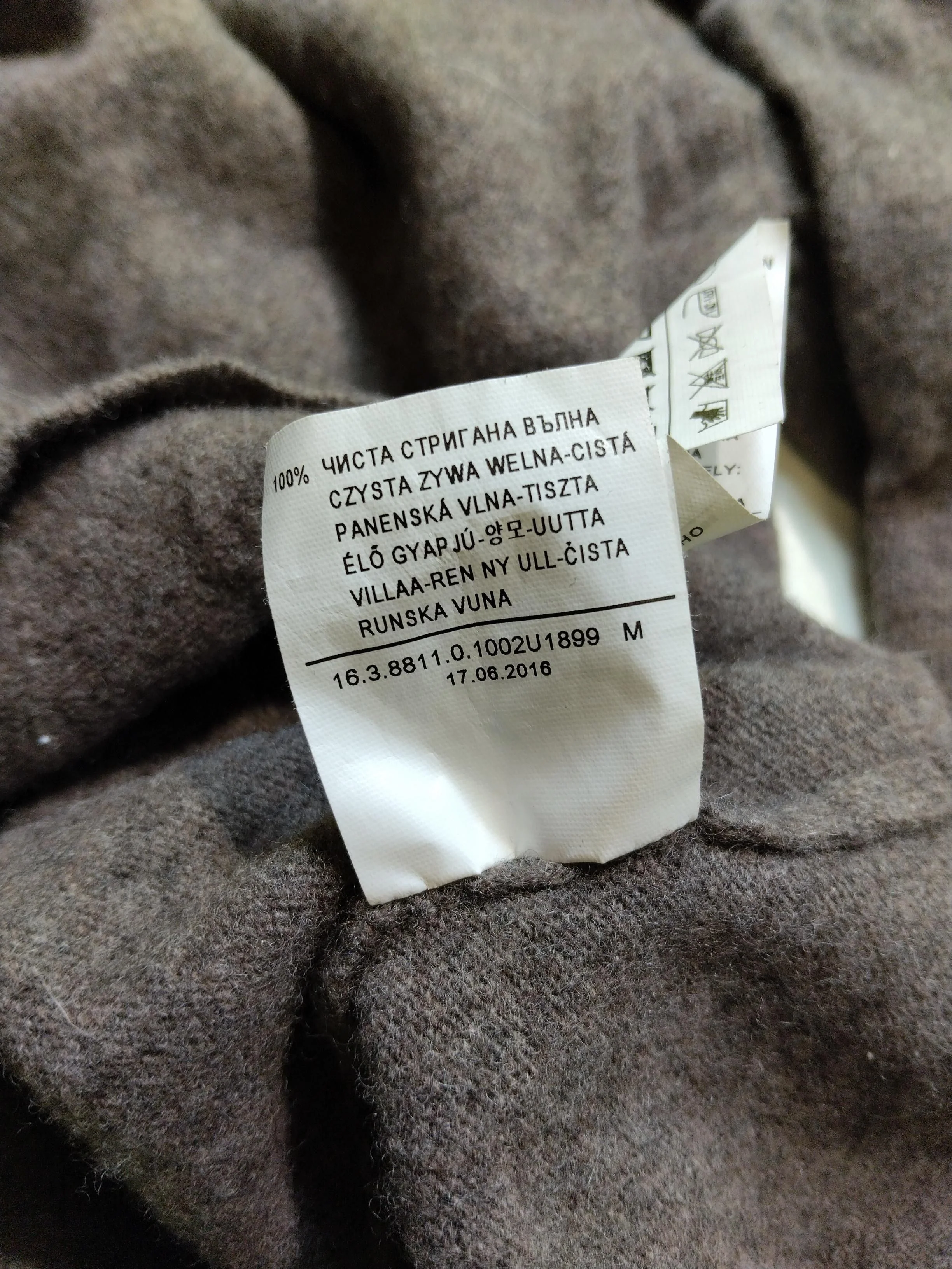 Benetton Men's Jumper M Brown 100% Wool Round Neck Pullover - Image 6