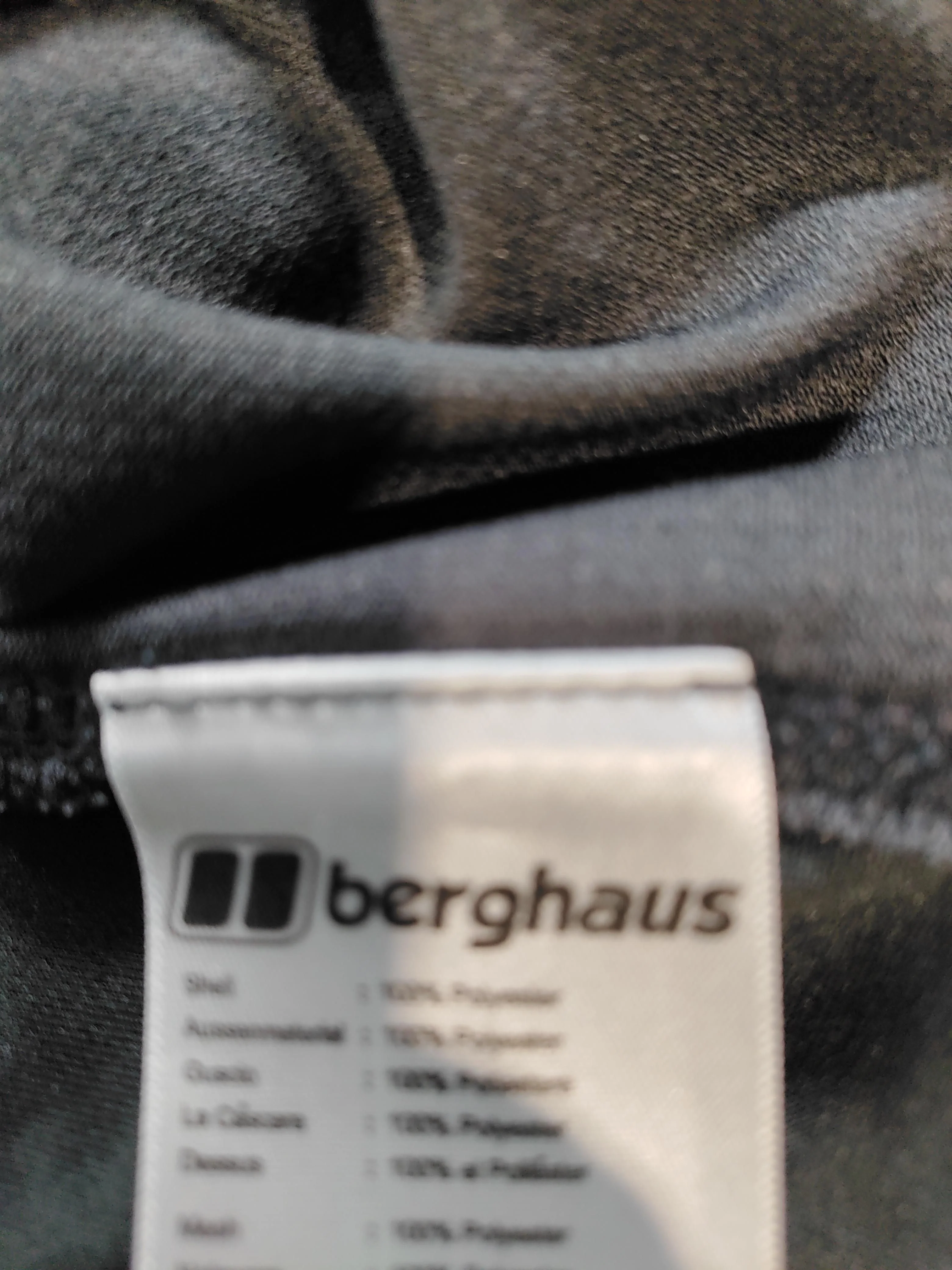 Berghaus Men's Hoodie L Black 100% Polyester Pullover - Image 6