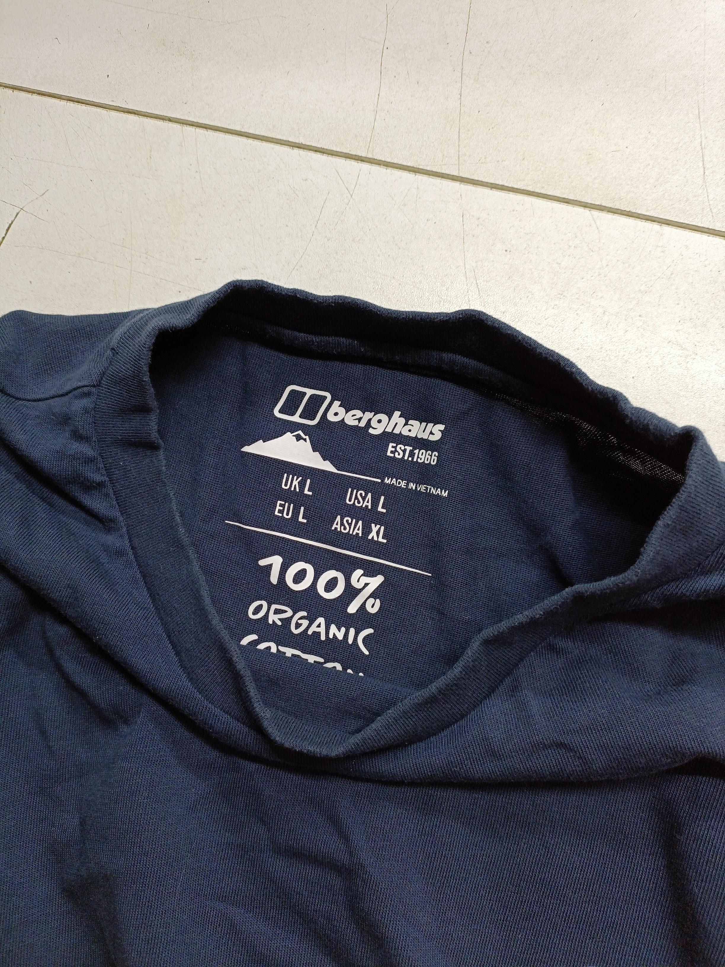 Berghaus Men's T-Shirt L Blue 100% Cotton Basic - Image 5