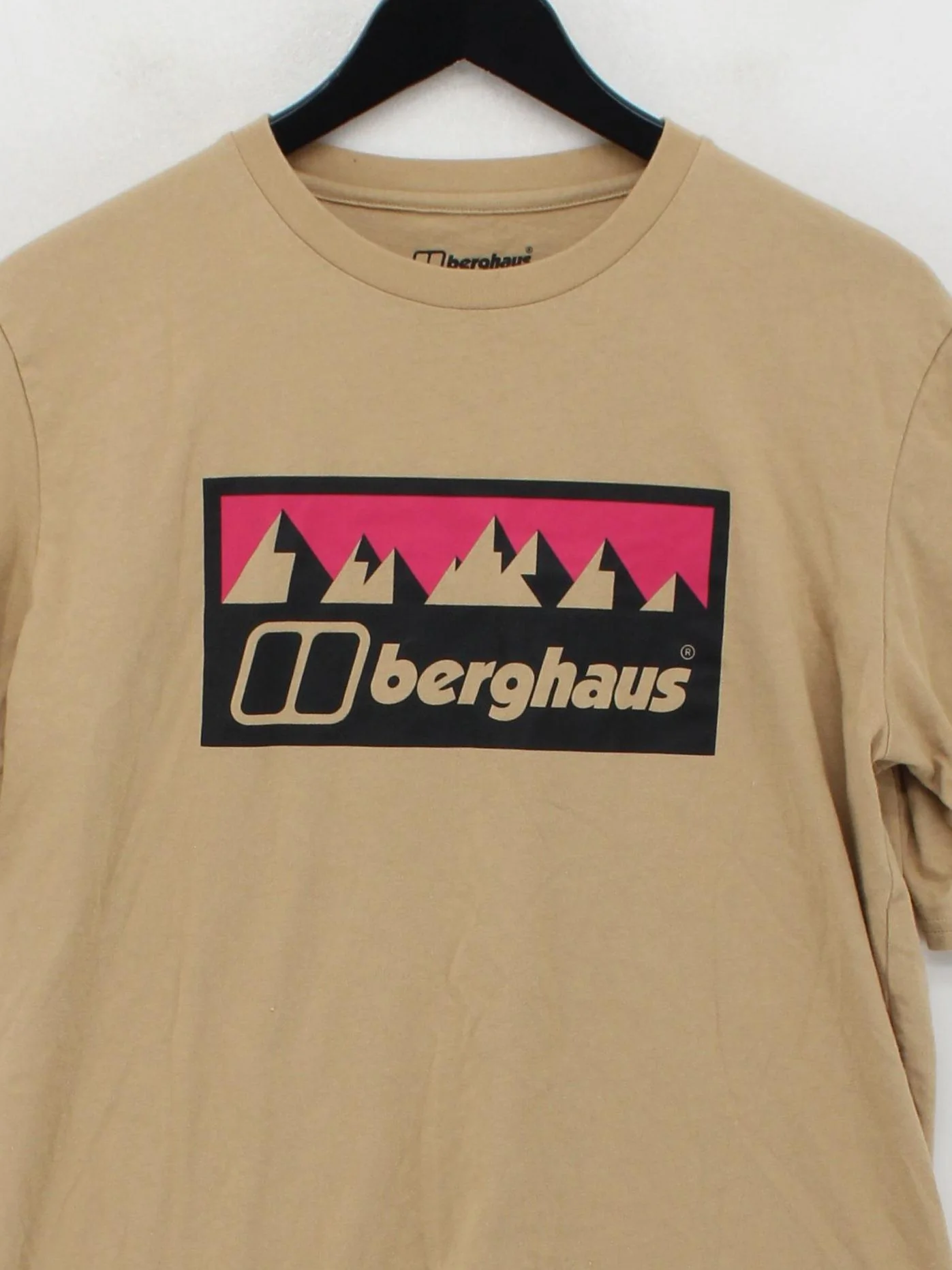 Berghaus Men's T-Shirt L Tan Graphic 100% Cotton Basic - Image 3