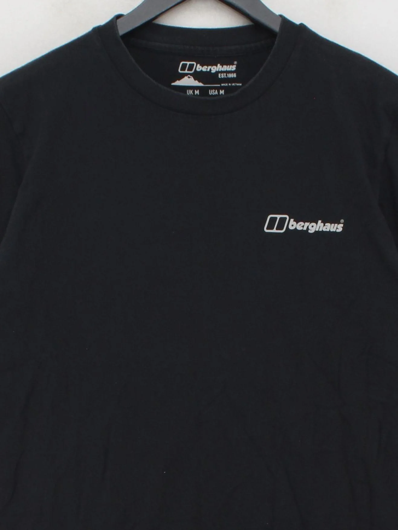 Berghaus Men's T-Shirt M Black Graphic 100% Cotton Basic - Image 3