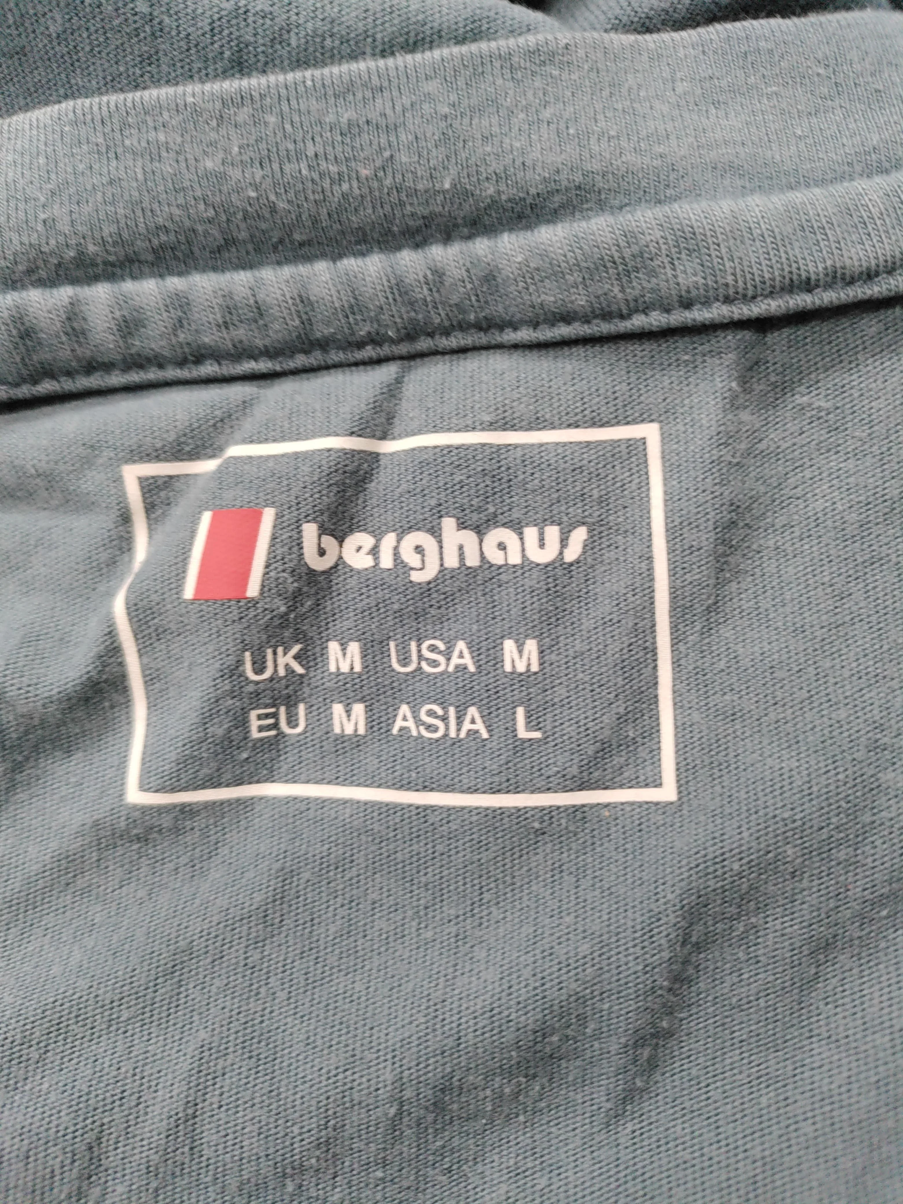 Berghaus Men's T-Shirt M Blue 100% Cotton Basic - Image 7