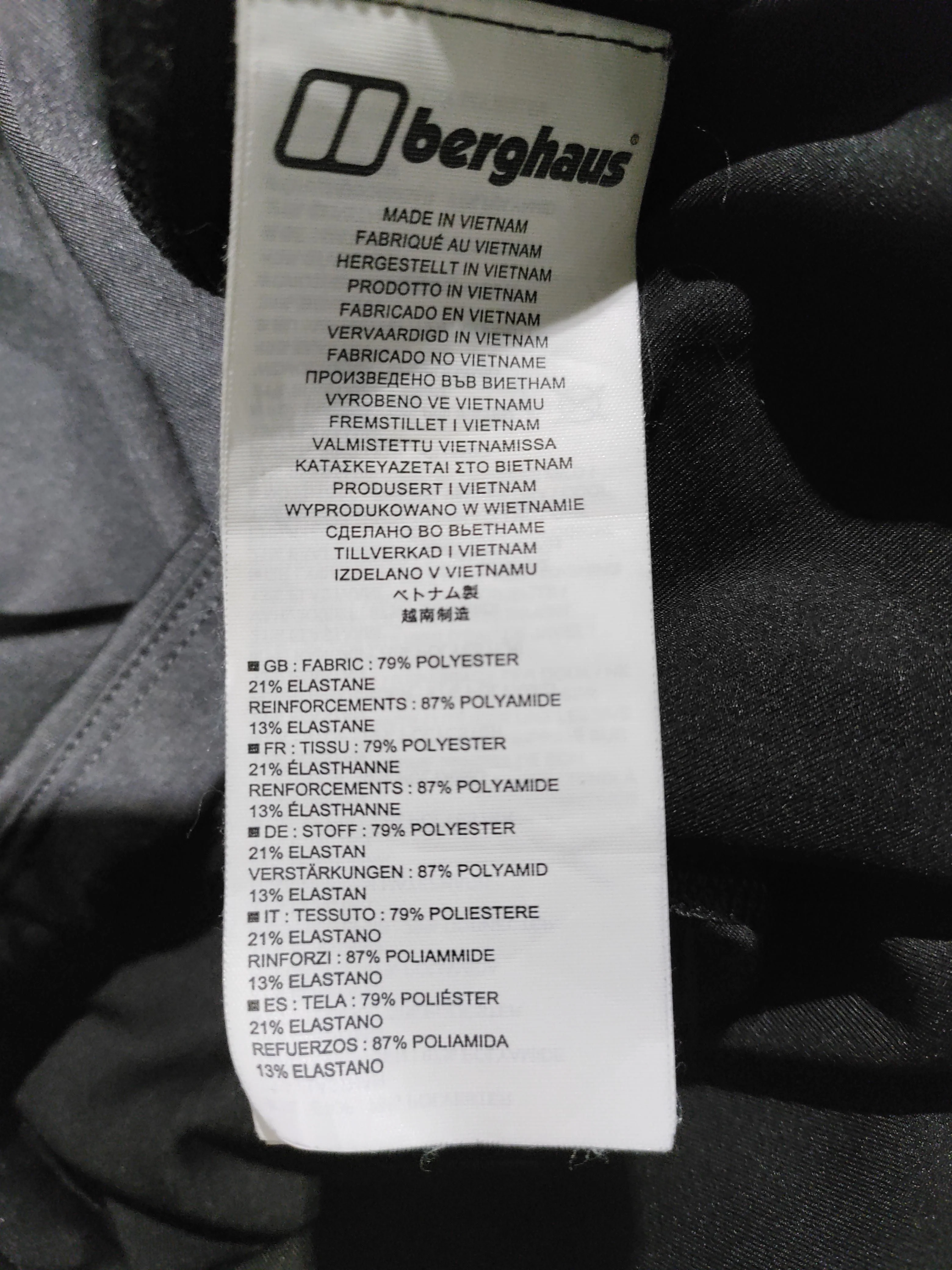 Berghaus Women's Leggings UK 18 Black Polyester with Elastane, Polyamide Cropped - Image 6