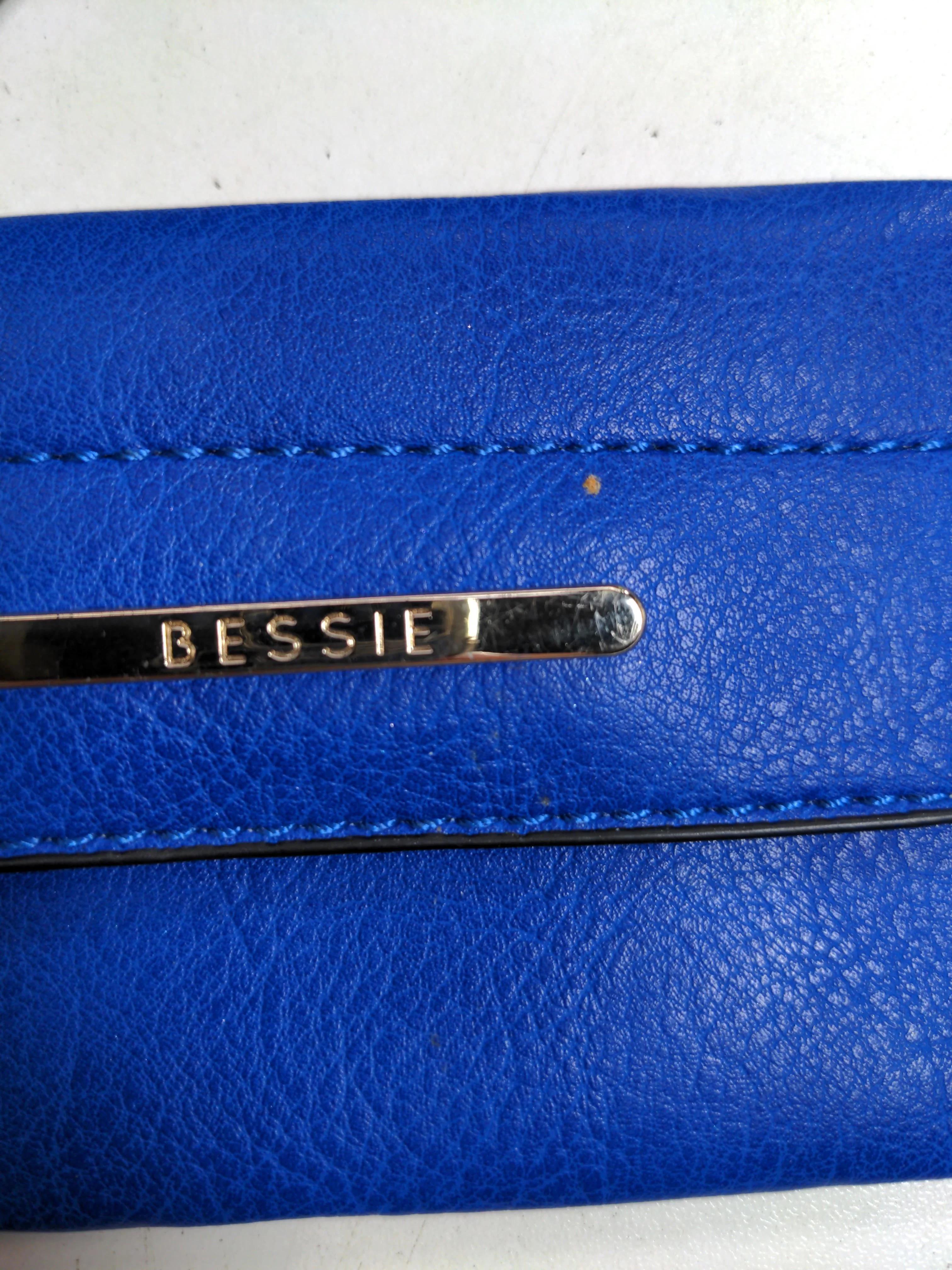 Bessie Women's Purse Blue 100% Leather - Image 5