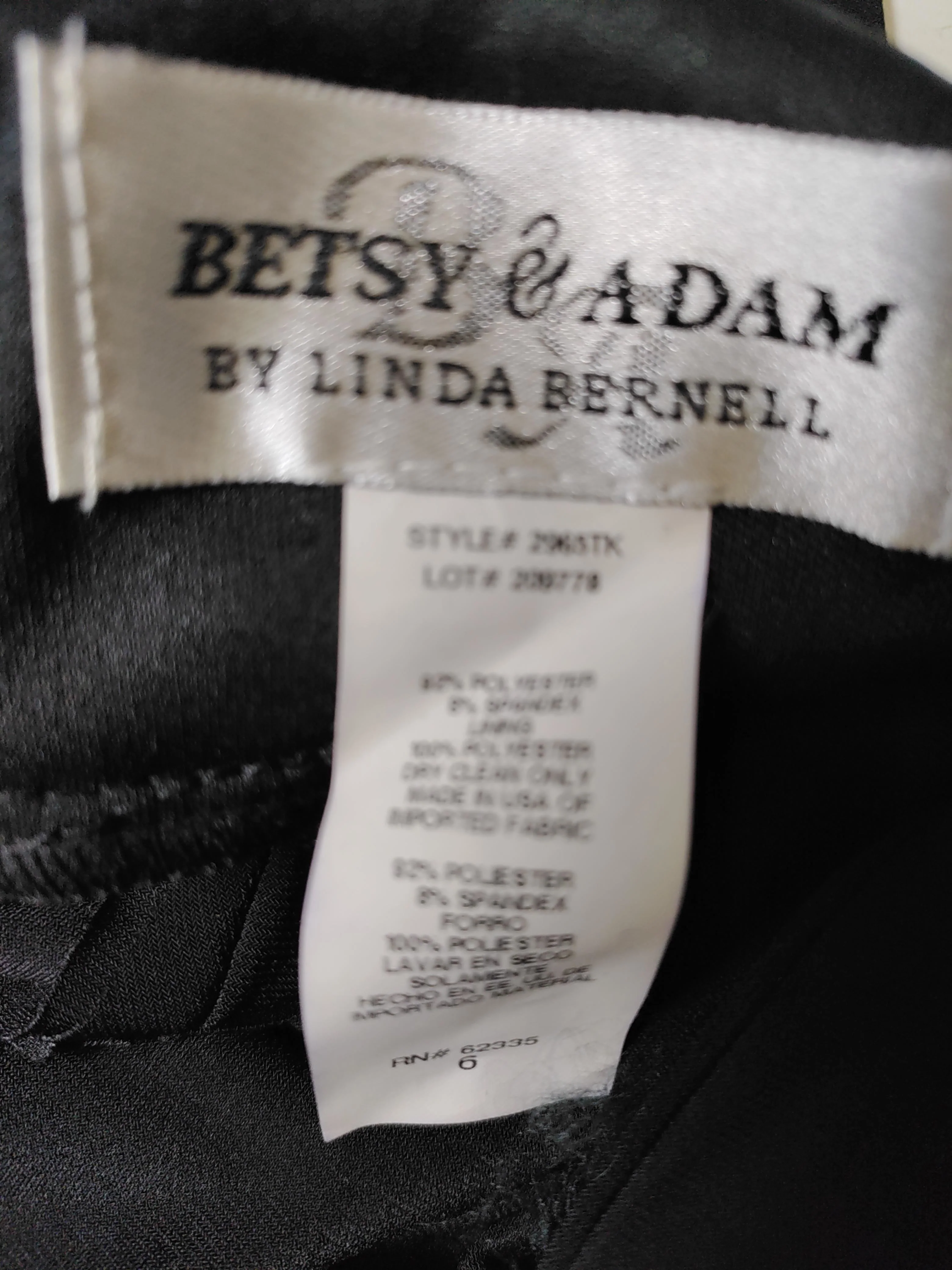 Betsy & Adam by Linda Bernell Maxi Dress in Black - Image 7
