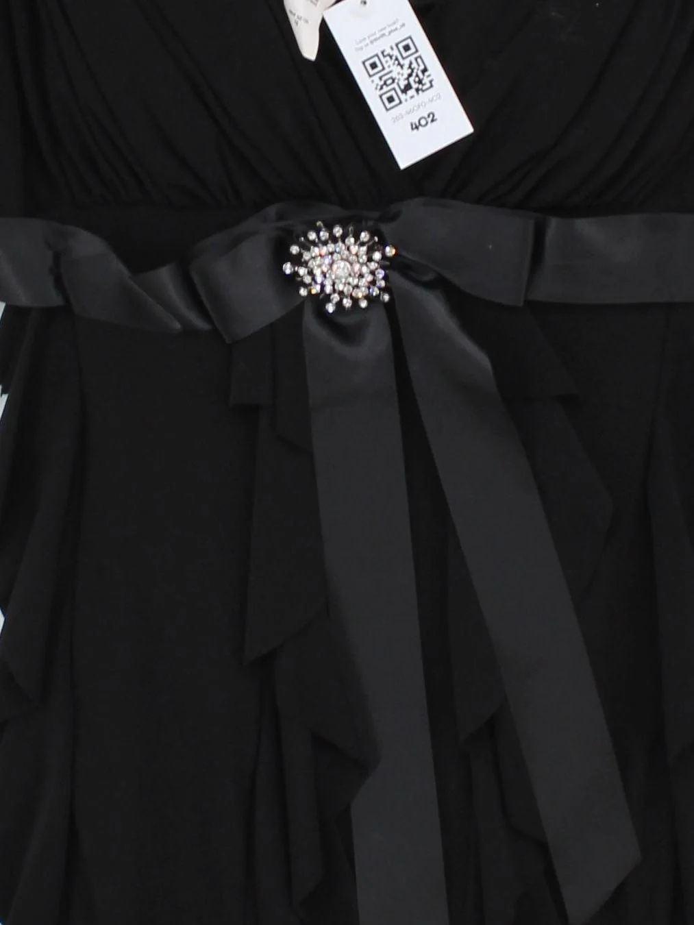 Betsy & Adam by Linda Bernell Mini Dress UK14 in Black - Image 3