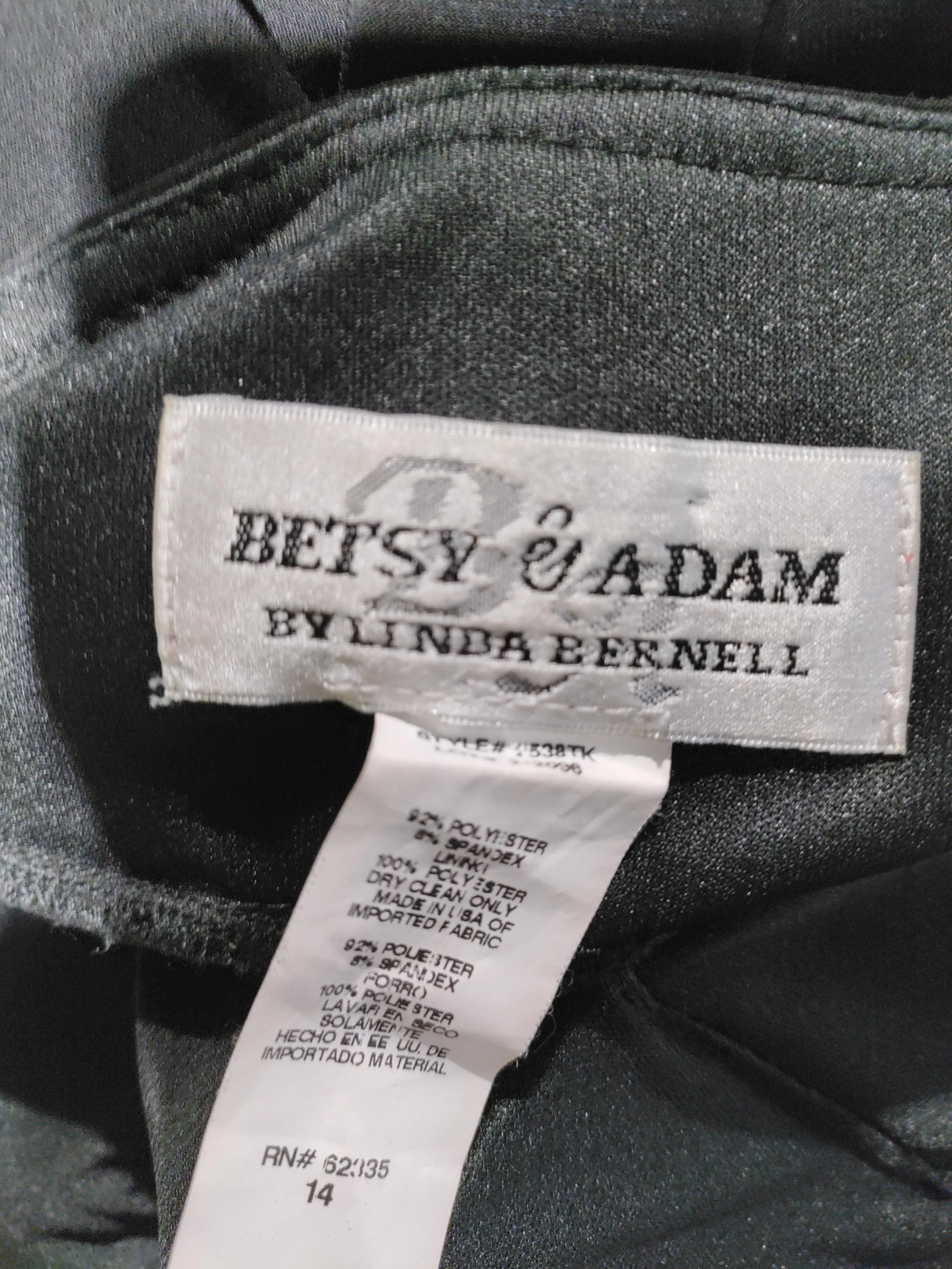 Betsy & Adam by Linda Bernell Mini Dress UK14 in Black - Image 5