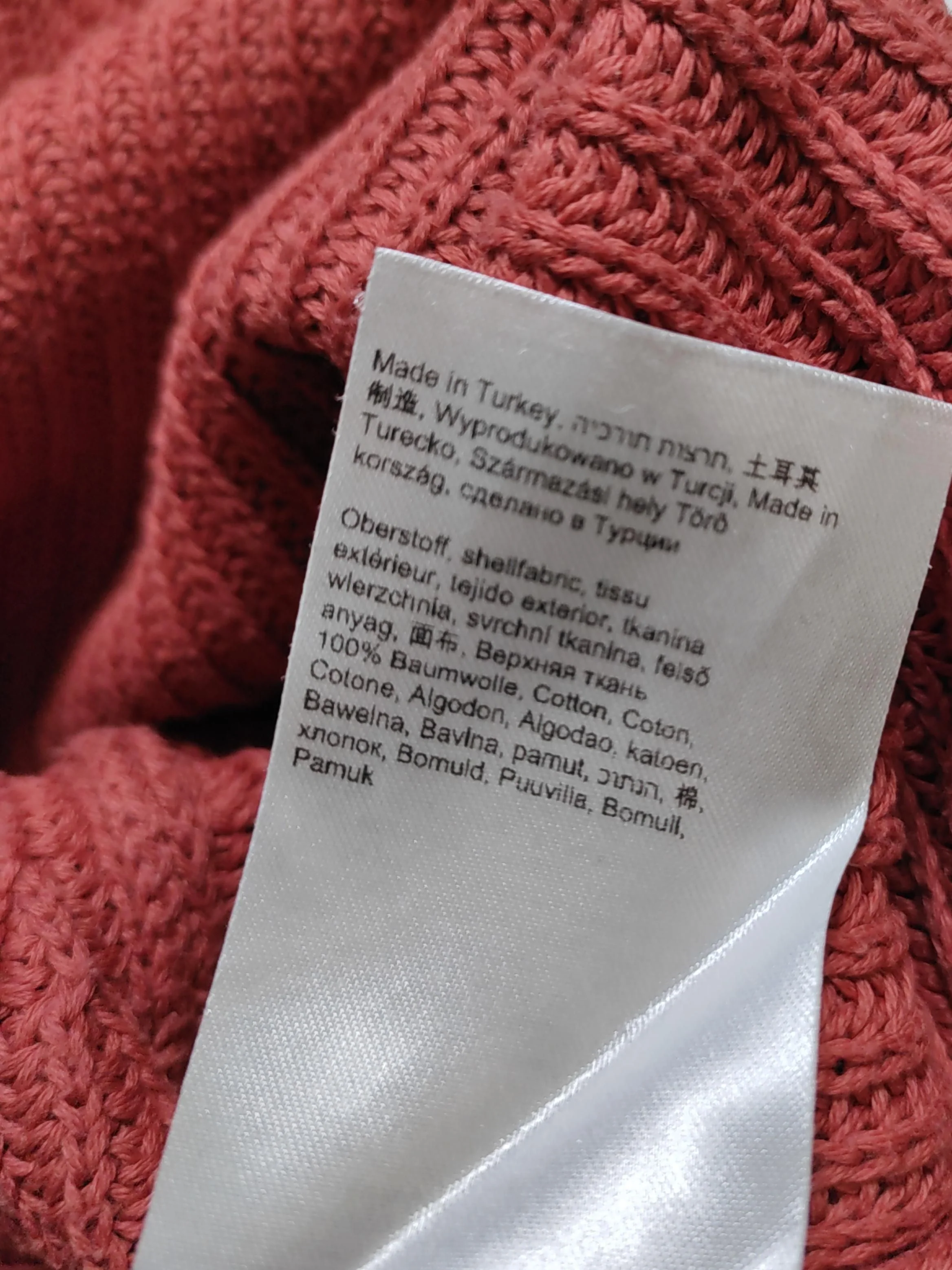 Betty&Co Women's Jumper L Red 100% Cotton Crew Neck Pullover - Image 6