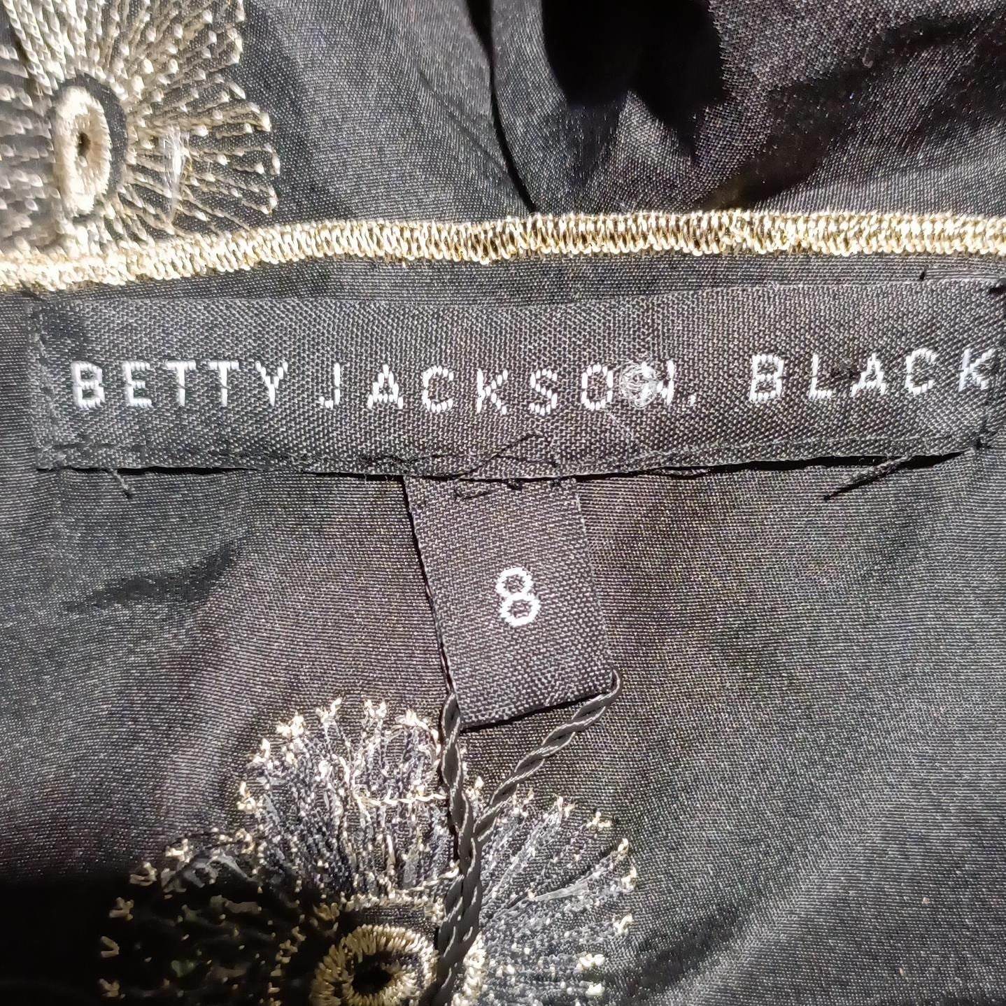Betty Jackson A-Line Midi Dress UK8 in Black - Image 5