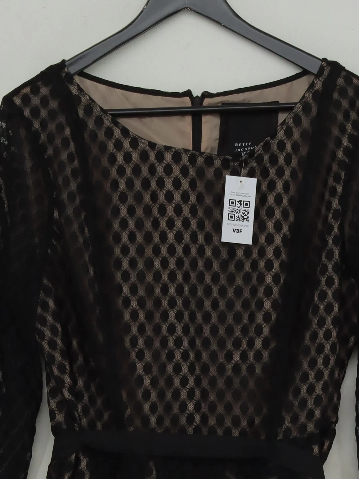 Betty Jackson Skater Midi Dress UK18 in Black - Image 3