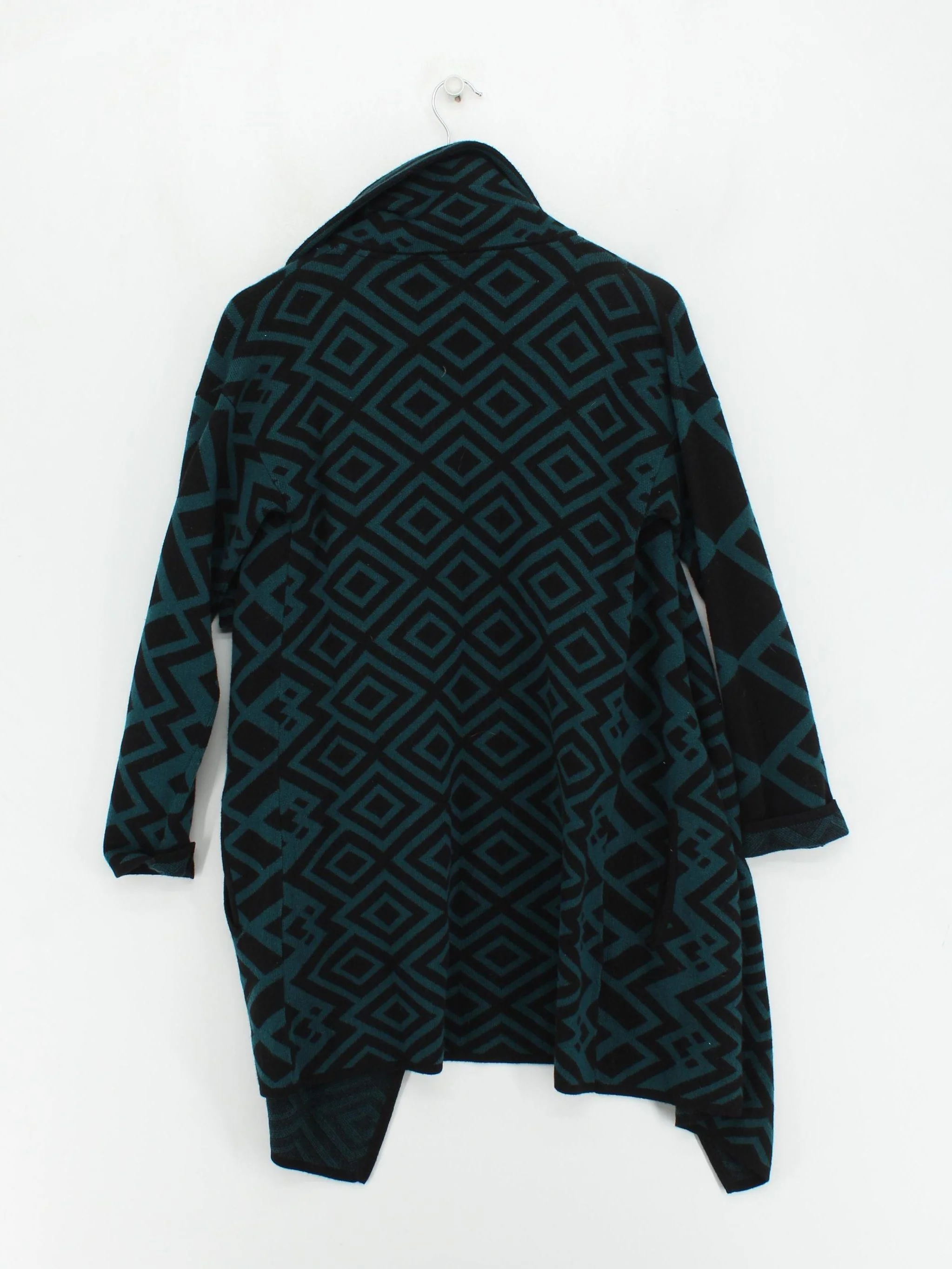 Betty Jackson Women's Cardigan UK 10 Black Cotton - Image 2
