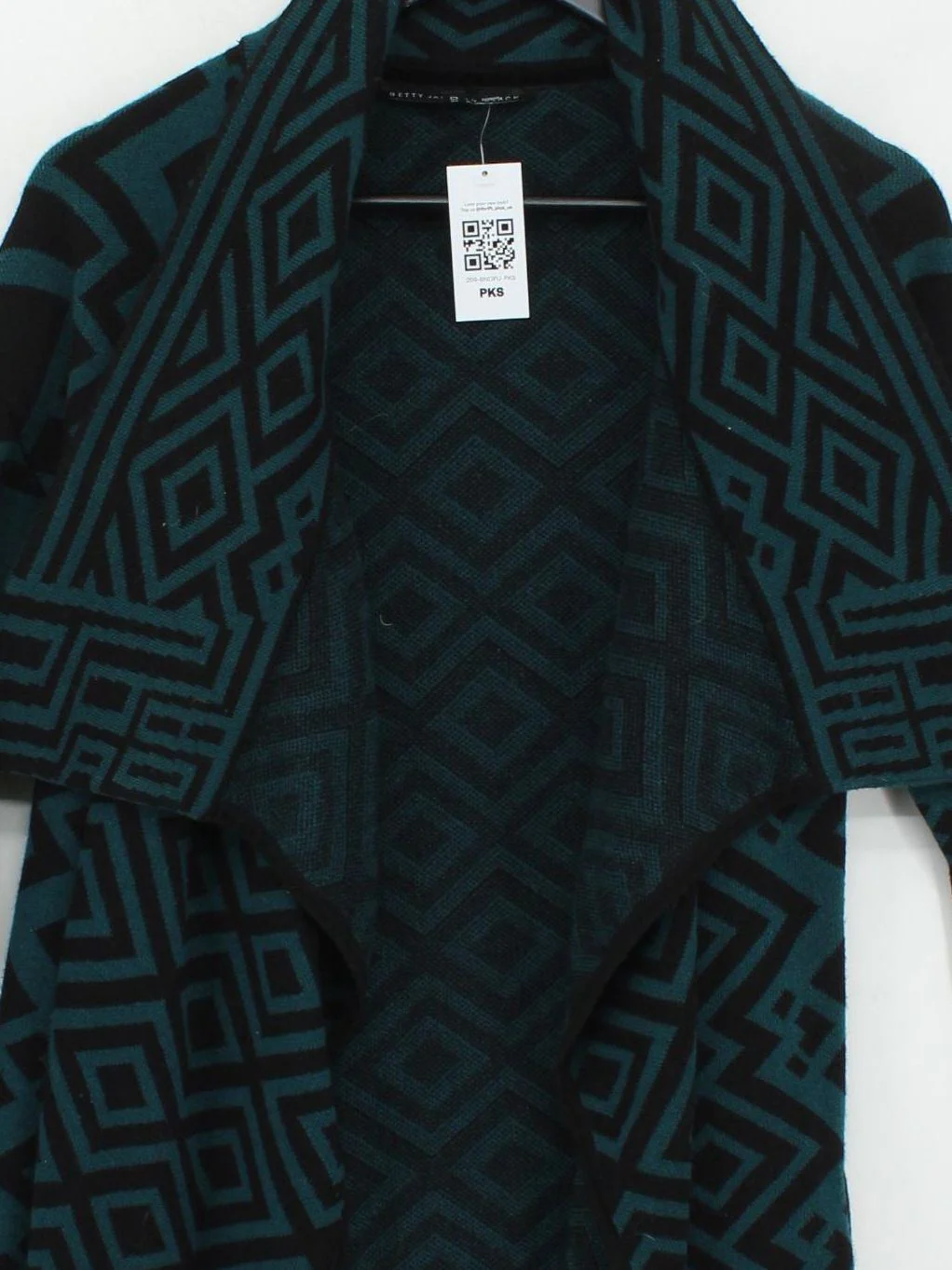 Betty Jackson Women's Cardigan UK 10 Black Cotton - Image 3